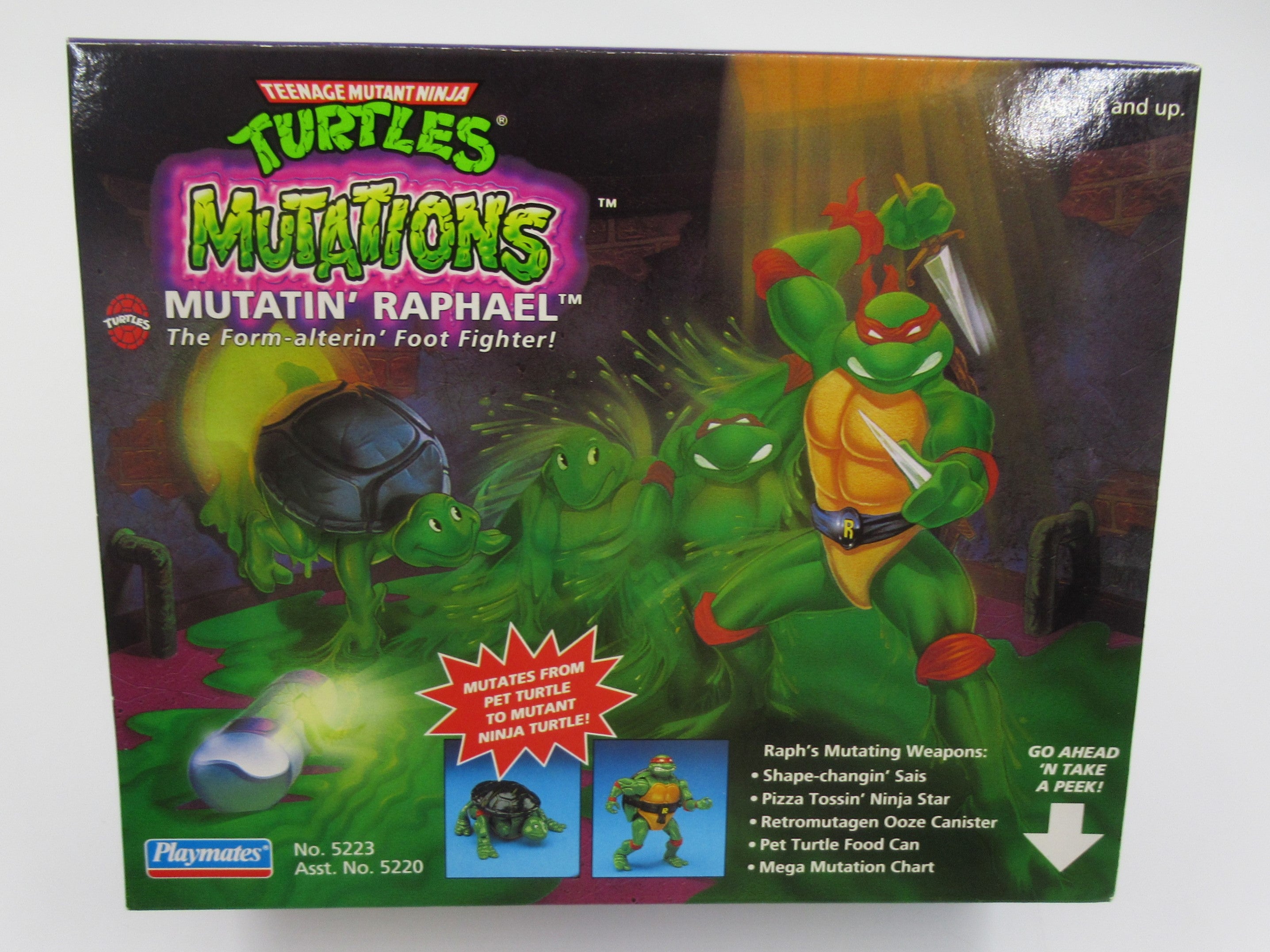 Teenage Mutant Ninja Turtles Mutations Figure Set of 4 TMNTs - Playmates (1992)