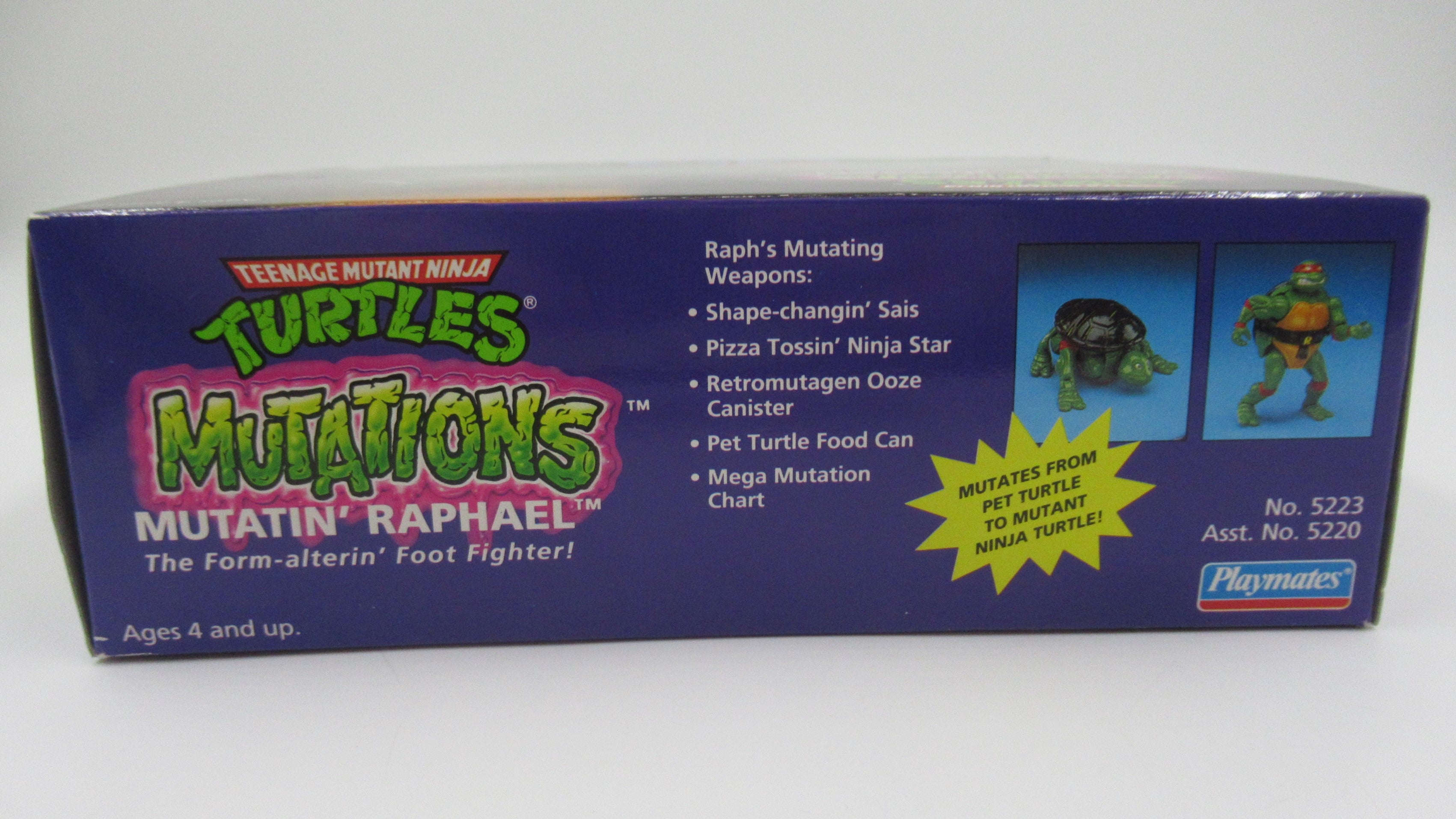 Teenage Mutant Ninja Turtles Mutations Figure Set of 4 TMNTs - Playmates (1992)