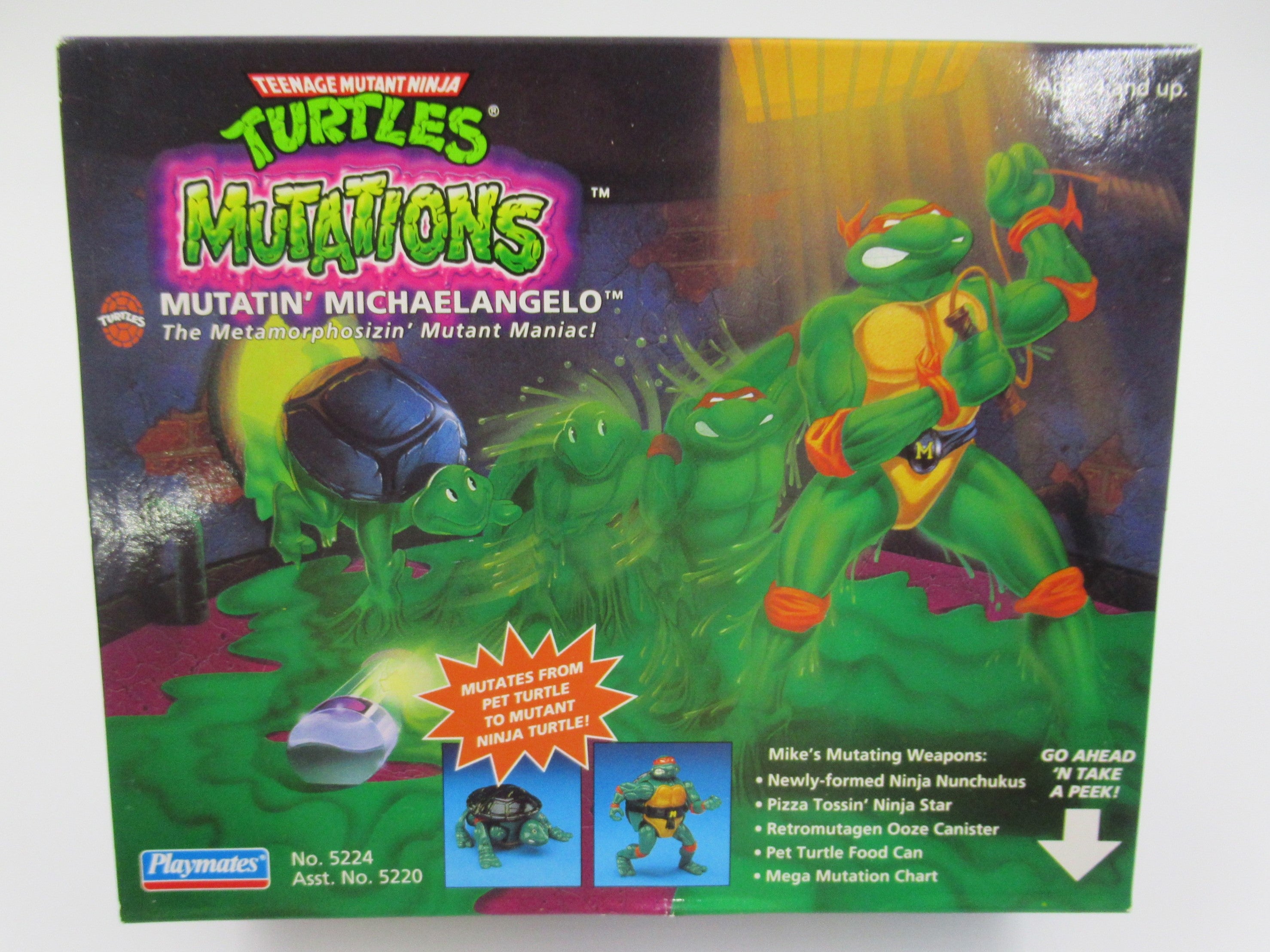 Teenage Mutant Ninja Turtles Mutations Figure Set of 4 TMNTs - Playmates (1992)