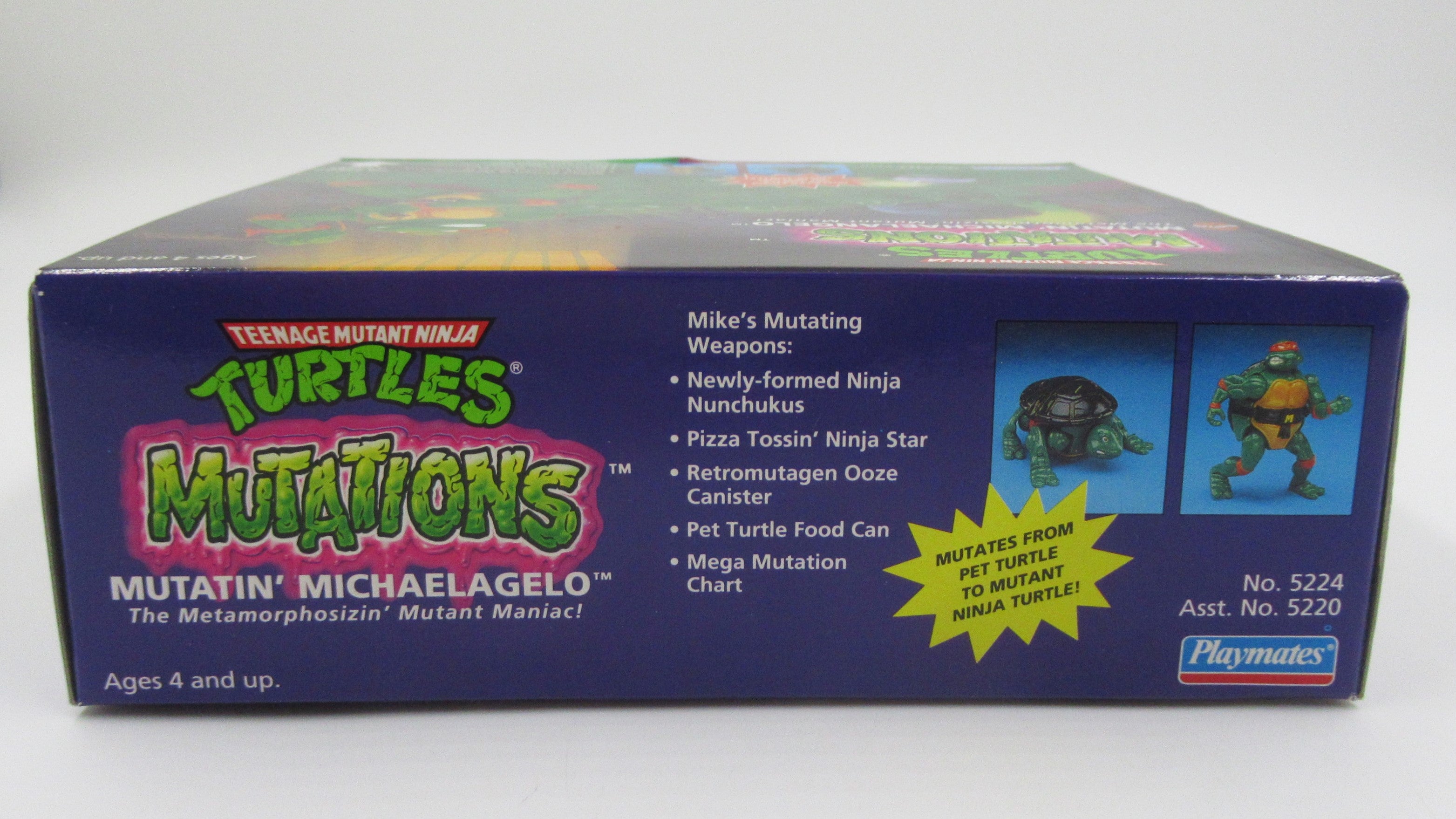 Teenage Mutant Ninja Turtles Mutations Figure Set of 4 TMNTs - Playmates (1992)