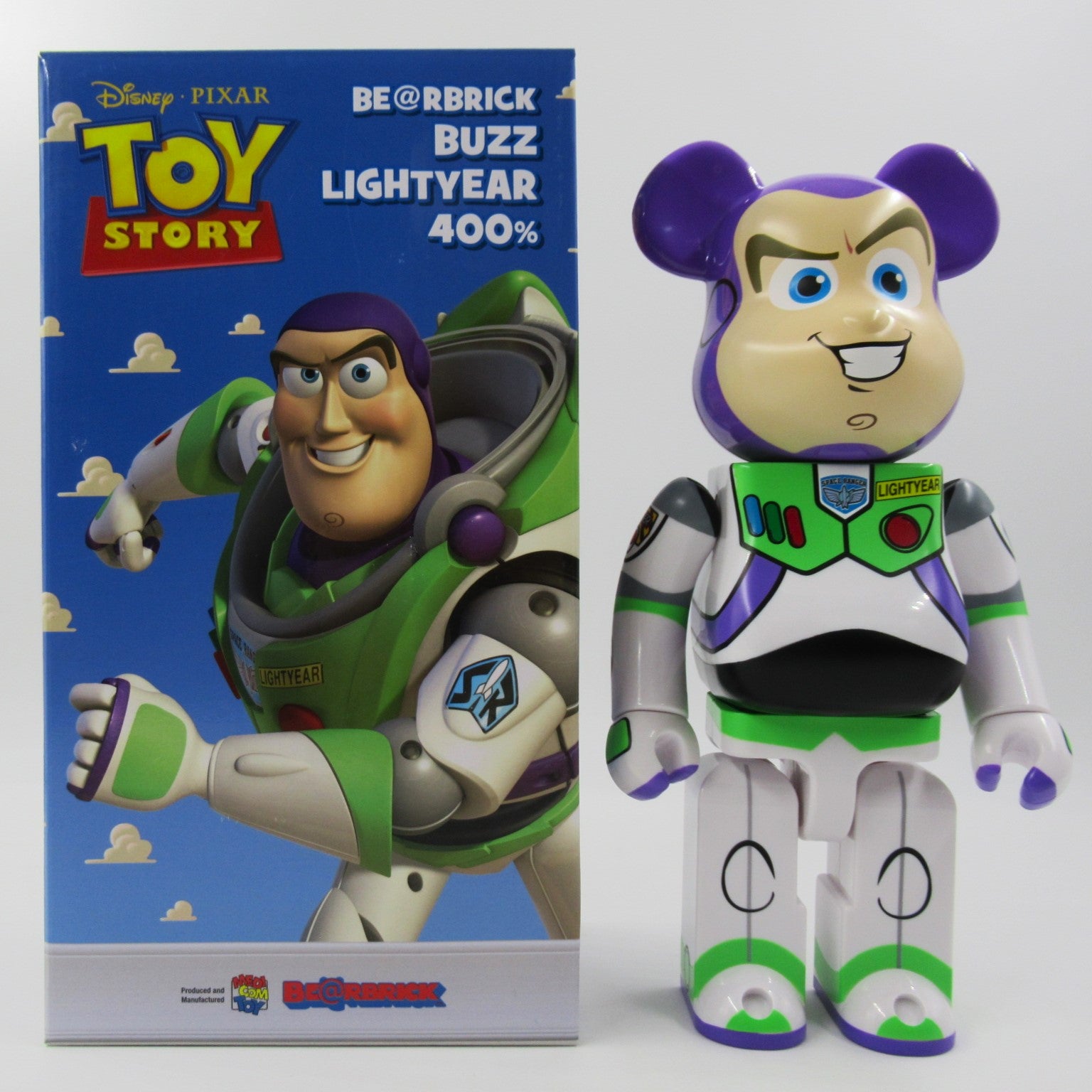 BEARBRICK Toy Story Buzz Lightyear 400% Figure - Medicom Toy (2015) Disney Art Toy