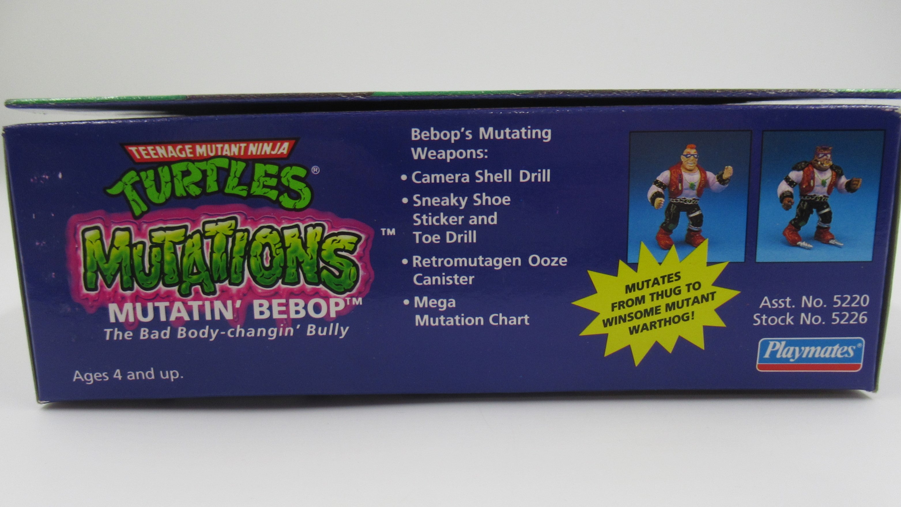 Teenage Mutant Ninja Turtles Splinter/Bebop/Rocksteady Mutations Figure TMNTs - Playmates (1992)