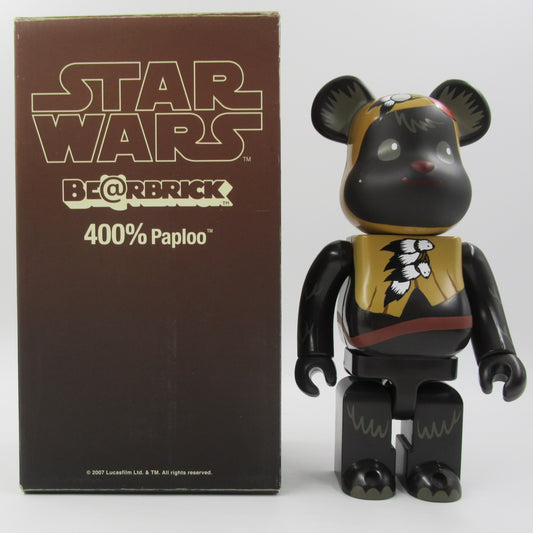 BEARBRICK Star Wars Paploo Ewok 400% Figure - Medicom Toy (2007) Be@rbrick Art Toy