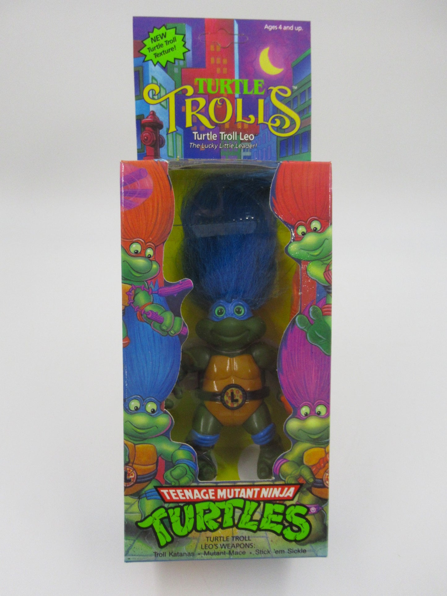 TMNT Turtle Trolls Leonardo Figure Teenage Mutant Ninja Turtles - Playmates (1993)