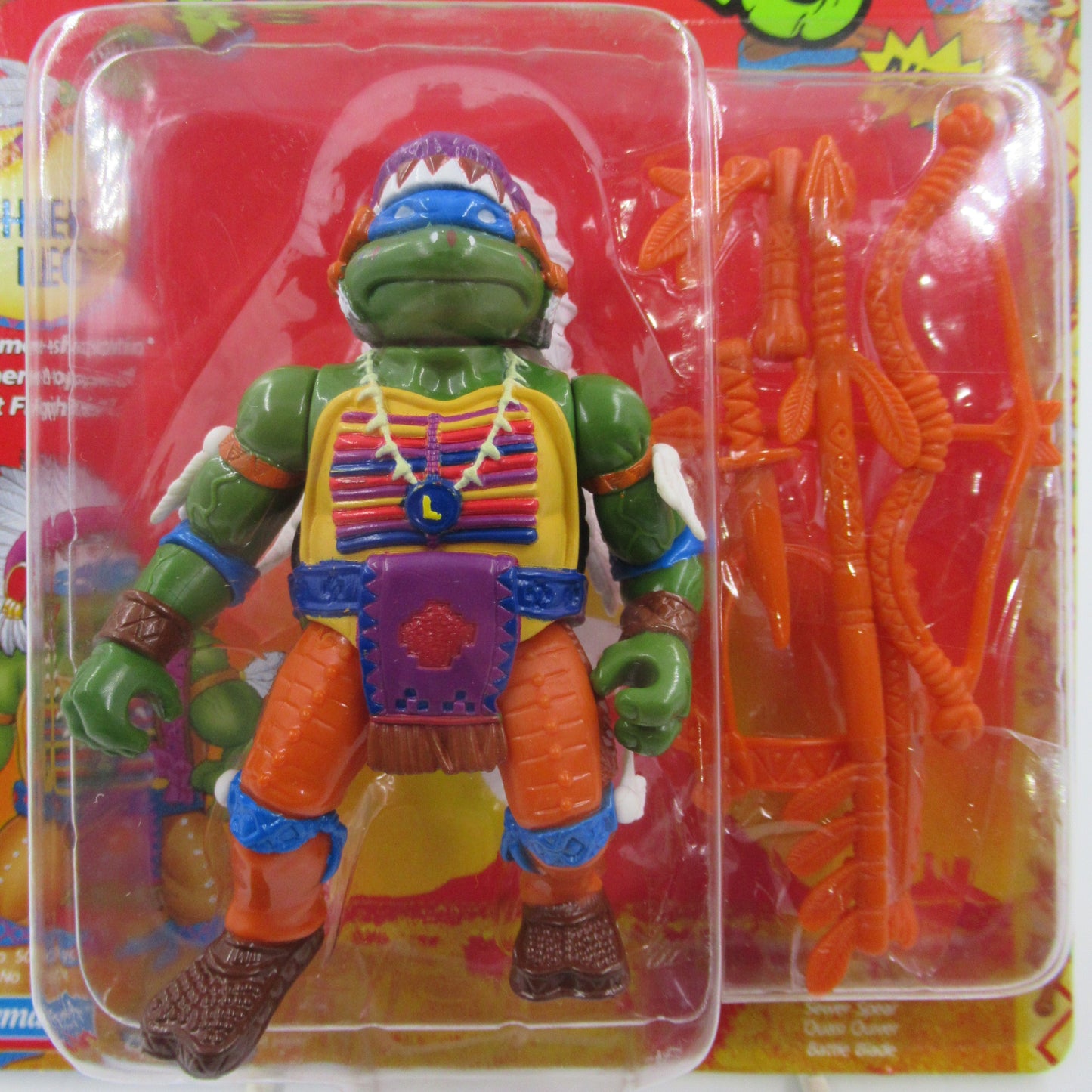 TMNT Chief Leo Wacky Wild West Figure Teenage Mutant Ninja Turtles - Playmates (1992)