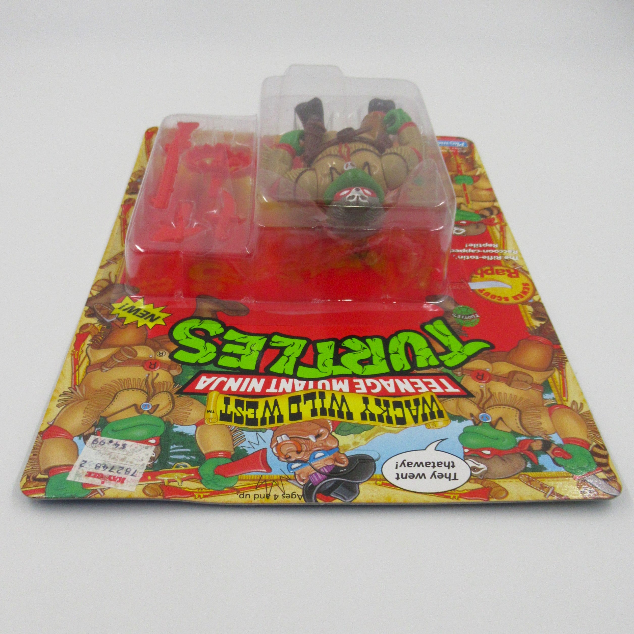 Teenage Mutant Ninja Turtles Sewer Scout Raph Wacky Wild West Figure TMNTs - Playmates (1992)