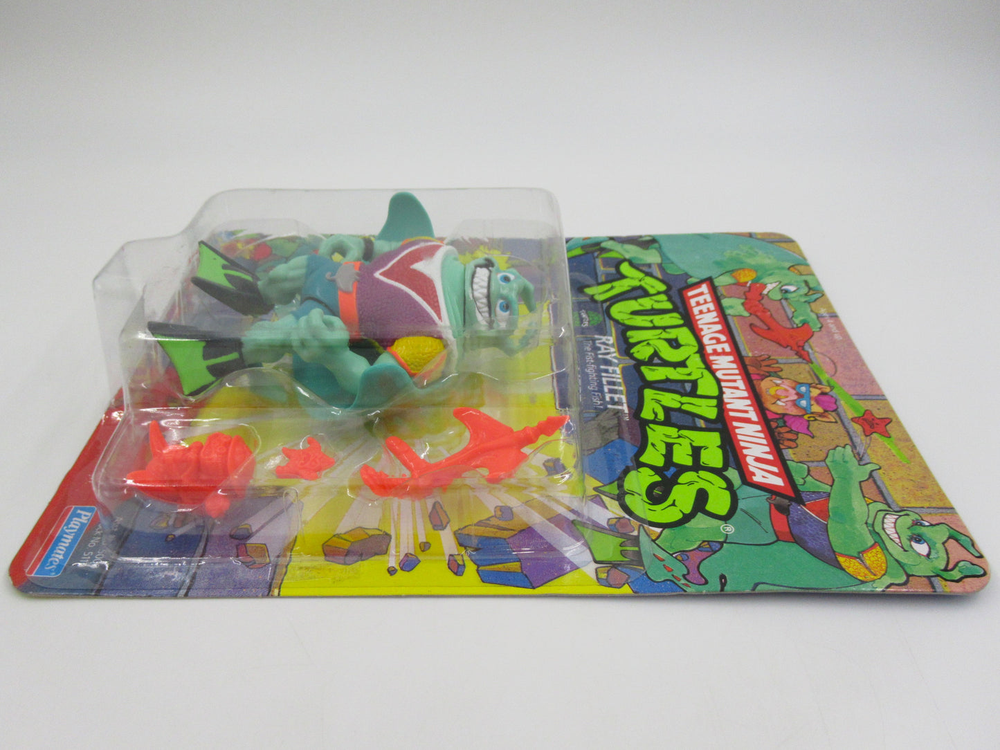 TMNT Ray Fillet (Red V Emblem) 4.5" Figure Teenage Mutant Ninja Turtles - Playmates (1990)