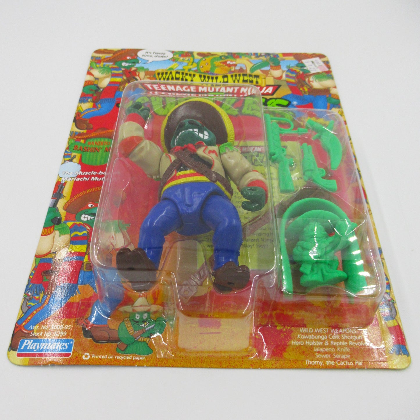 TMNT Bandito Bashin' Mike Wacky Wild West Figure Teenage Mutant Ninja Turtles - Playmates (1992)