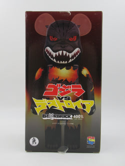 BEARBRICK Burning Godzilla vs Destoroyah 400% Figure Medicom Toy (2016) Kaiju Be@rbrick Toho Art Toy