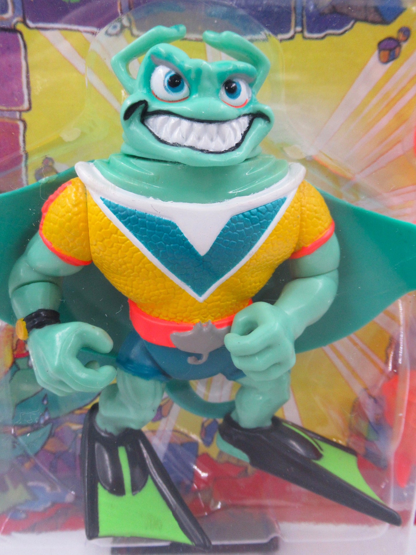 TMNT Ray Fillet (Blue V Emblem) 4.5" Figure Teenage Mutant Ninja Turtles - Playmates (1990)