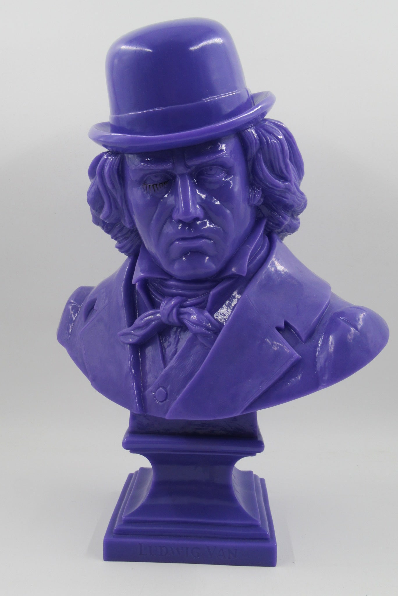 LUDWIG VAN Neon Purple Bust - Kozik x Ultraviolence (2008) Limited Edition Vinyl Art Toy