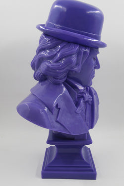 LUDWIG VAN Neon Purple Bust - Kozik x Ultraviolence (2008) Limited Edition Vinyl Art Toy