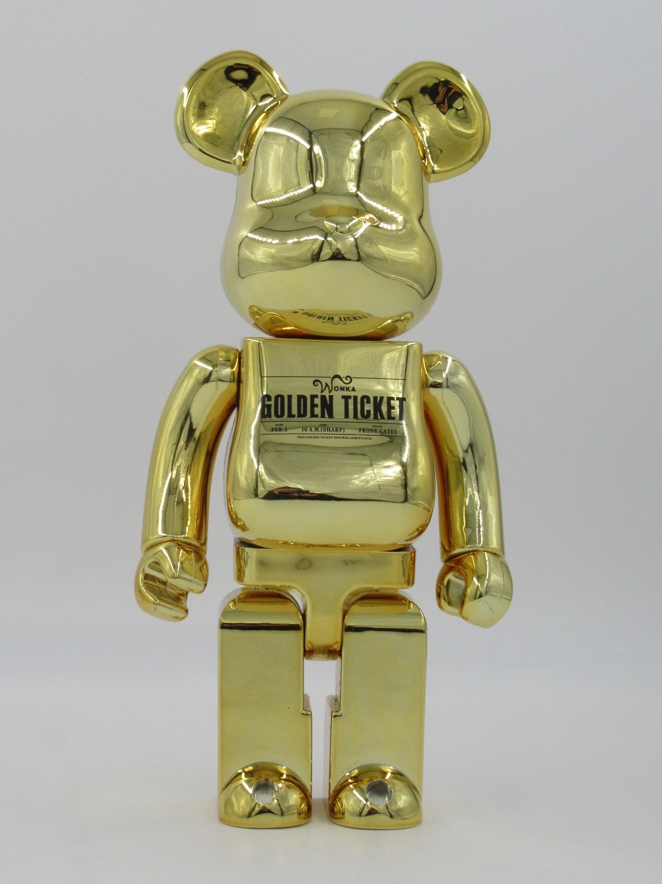 BEARBRICK Charlie & the Chocolate Factory Golden Ticket 400% - Medicom Toy (2005) Art Toy