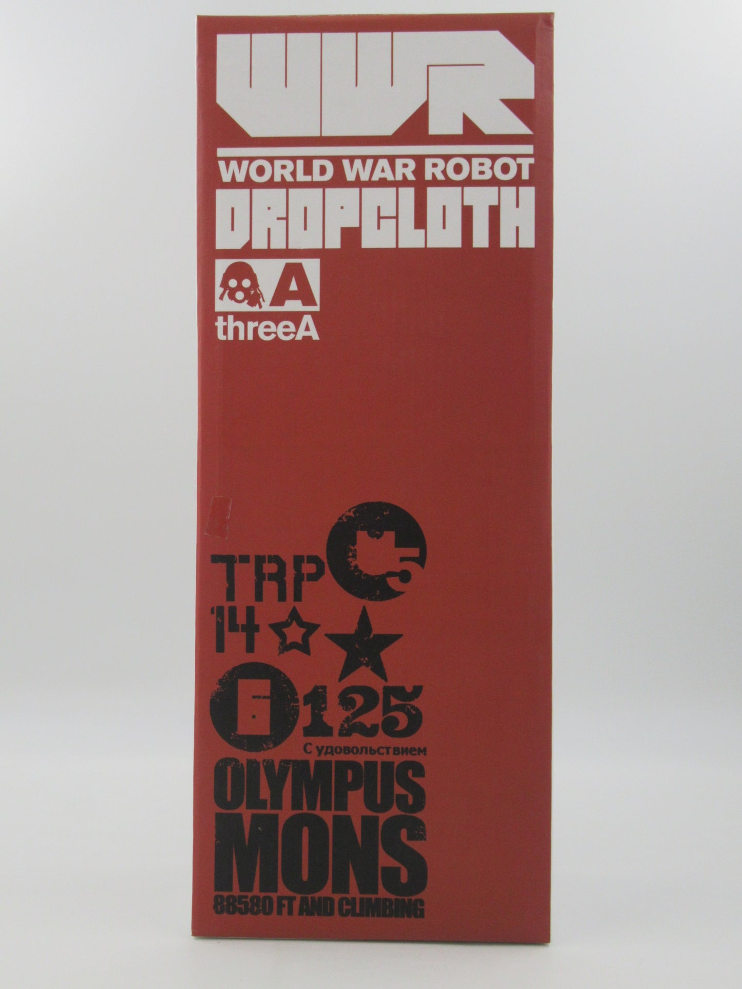 WWR Dropcloth Slim Red Figure - threeA/Ashley Wood (2010) 3A Japan Art Toy