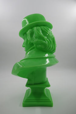 LUDWIG VAN Neon Green Bust - Kozik x Ultraviolence (2008) Limited Edition Vinyl Art Toy