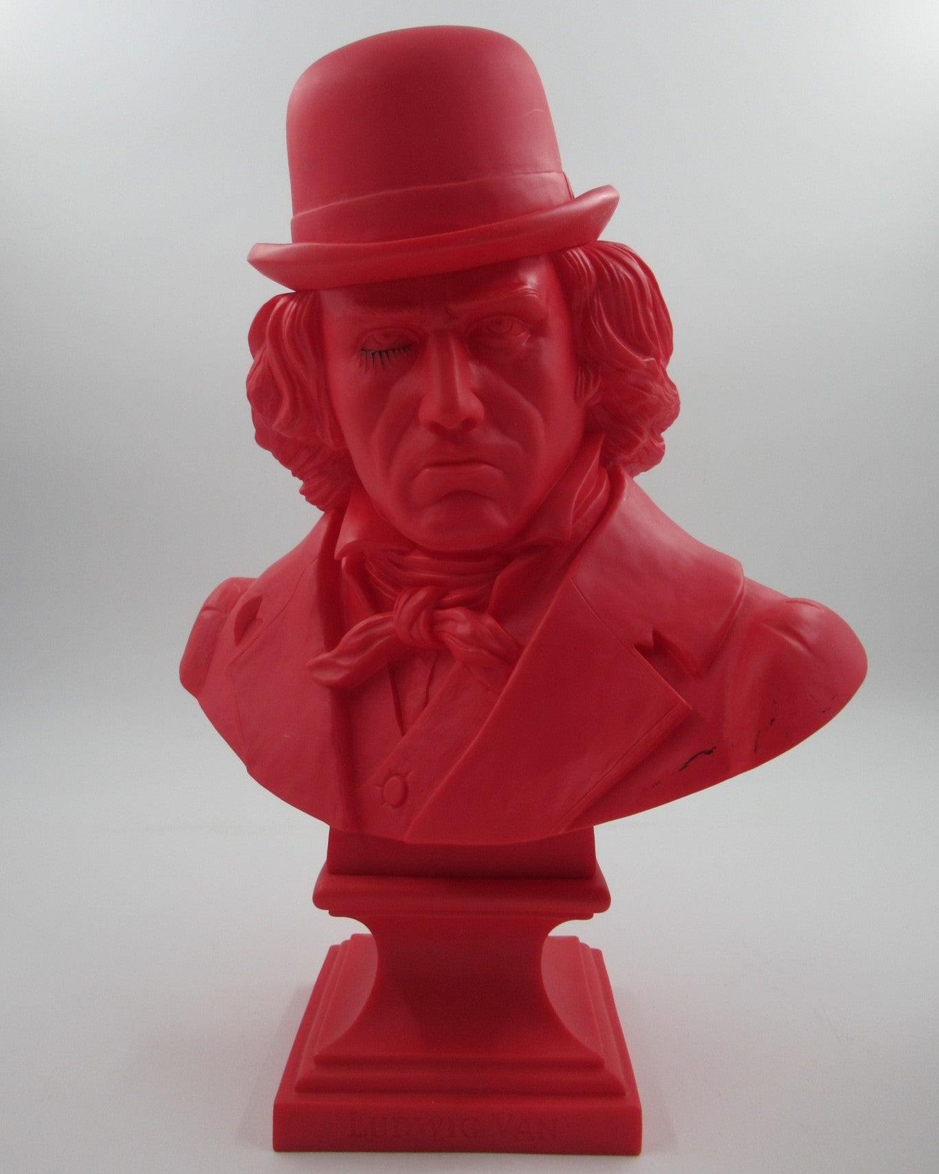 LUDWIG VAN Red Bust - Kozik x Ultraviolence (2008) Limited Edition Vinyl Art Toy