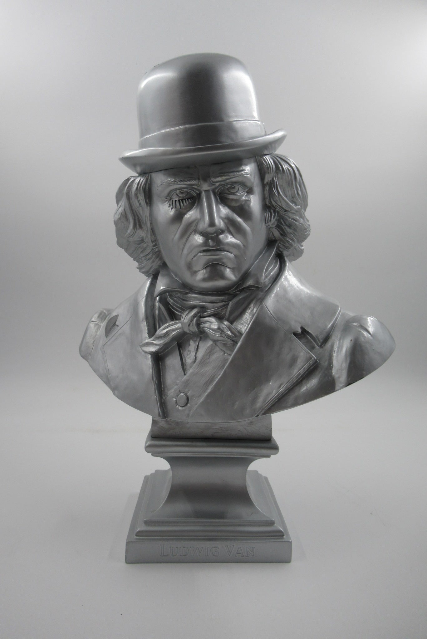 LUDWIG VAN Silver Bust - Kozik x Ultraviolence (2008) Limited Edition Vinyl Art Toy