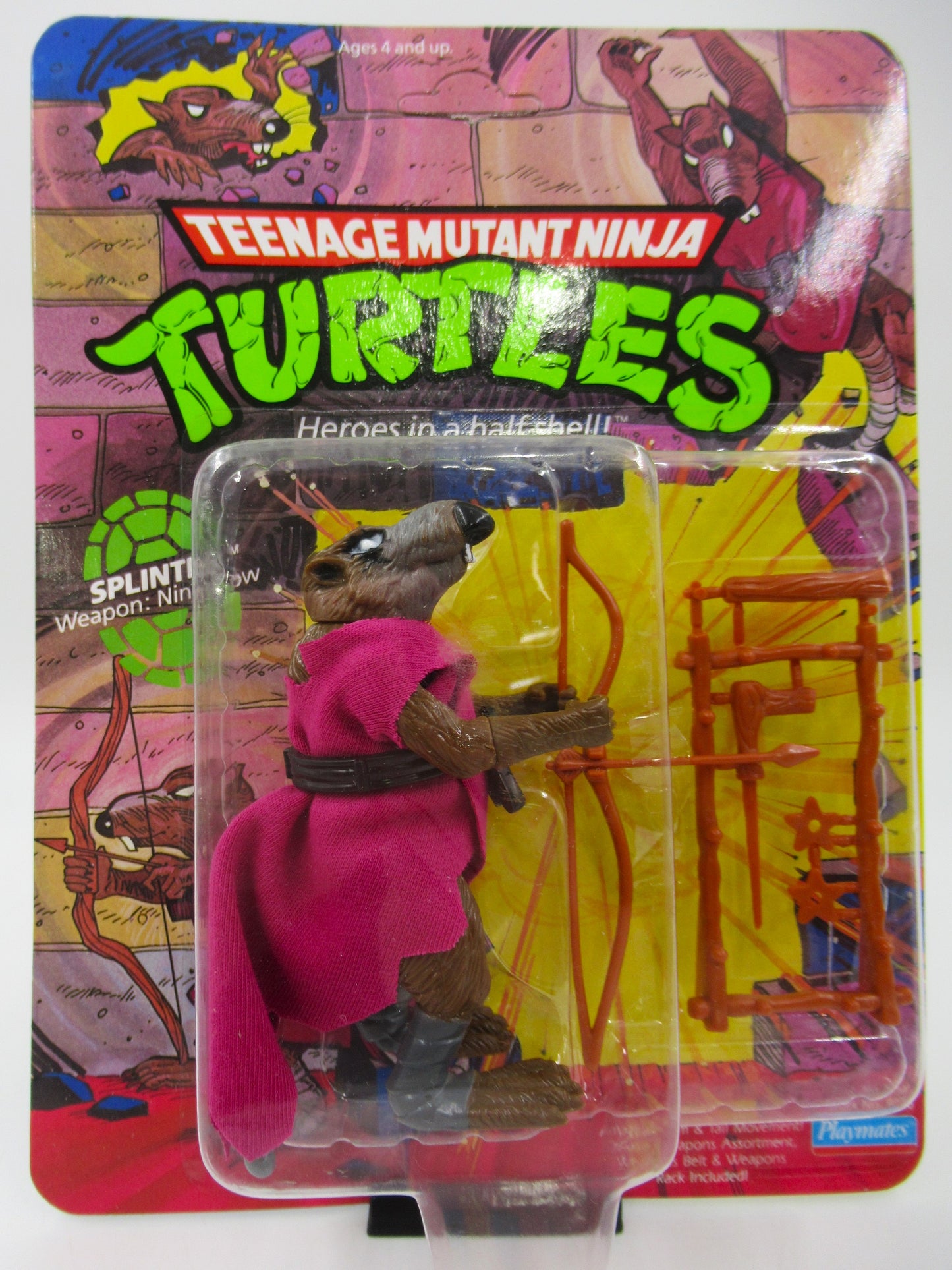 TMNT Splinter 4.5" Figure Teenage Mutant Ninja Turtles - Playmates (1990)