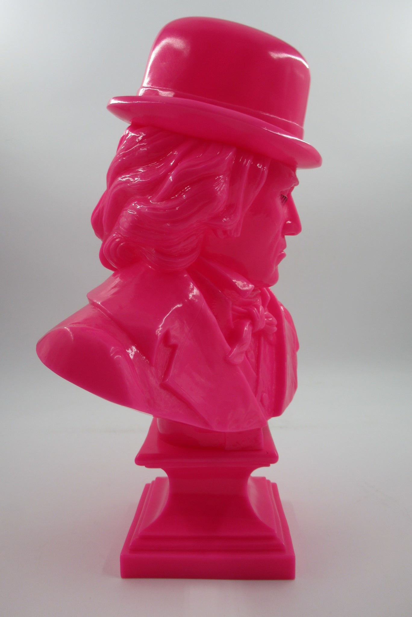 LUDWIG VAN Neon Pink Bust - Kozik x Ultraviolence (2008) Limited Edition Vinyl Art Toy