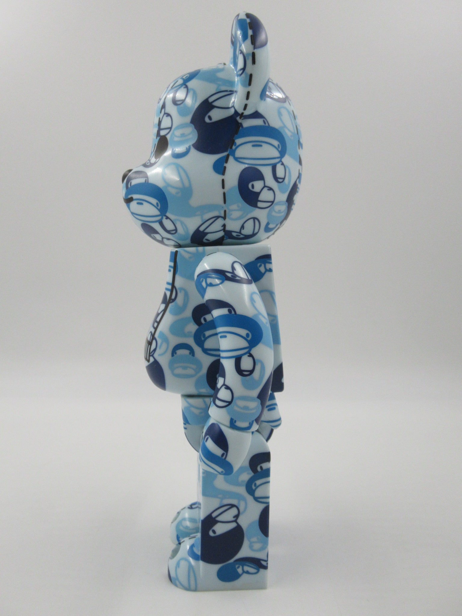 BEARBRICK Blue Milo Bape Play 400% Figure - Medicom Toy (2007) Bathing Ape Art Toy