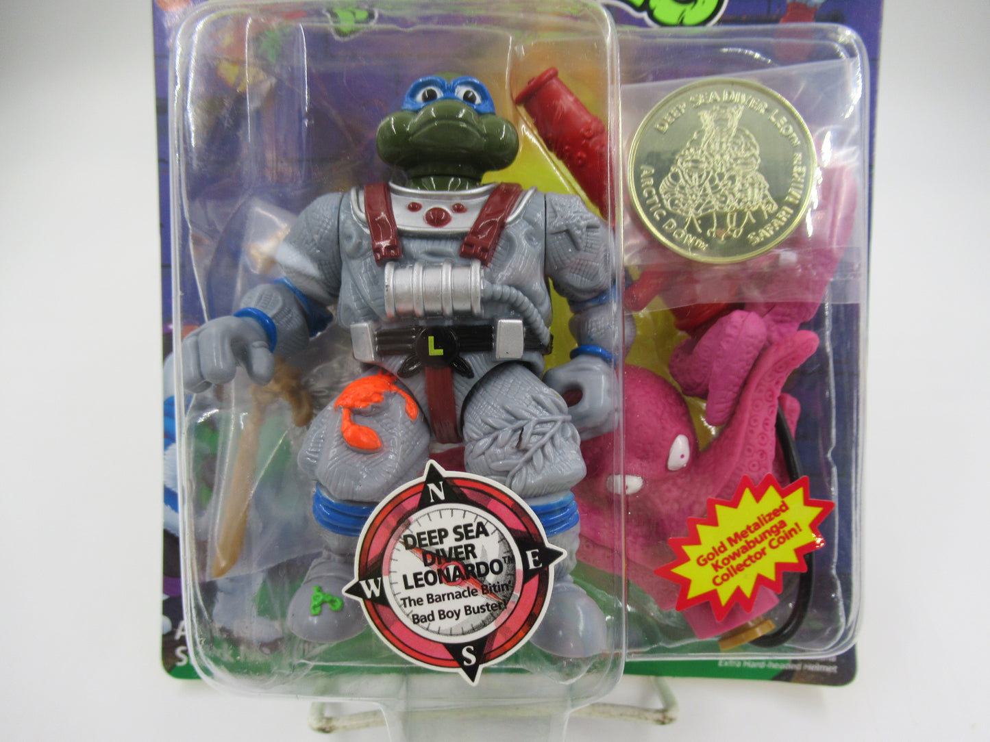 TMNT Deep Sea Diver Leonardo  Adventurers Figure Teenage Mutant Ninja Turtles - Playmates (1994)