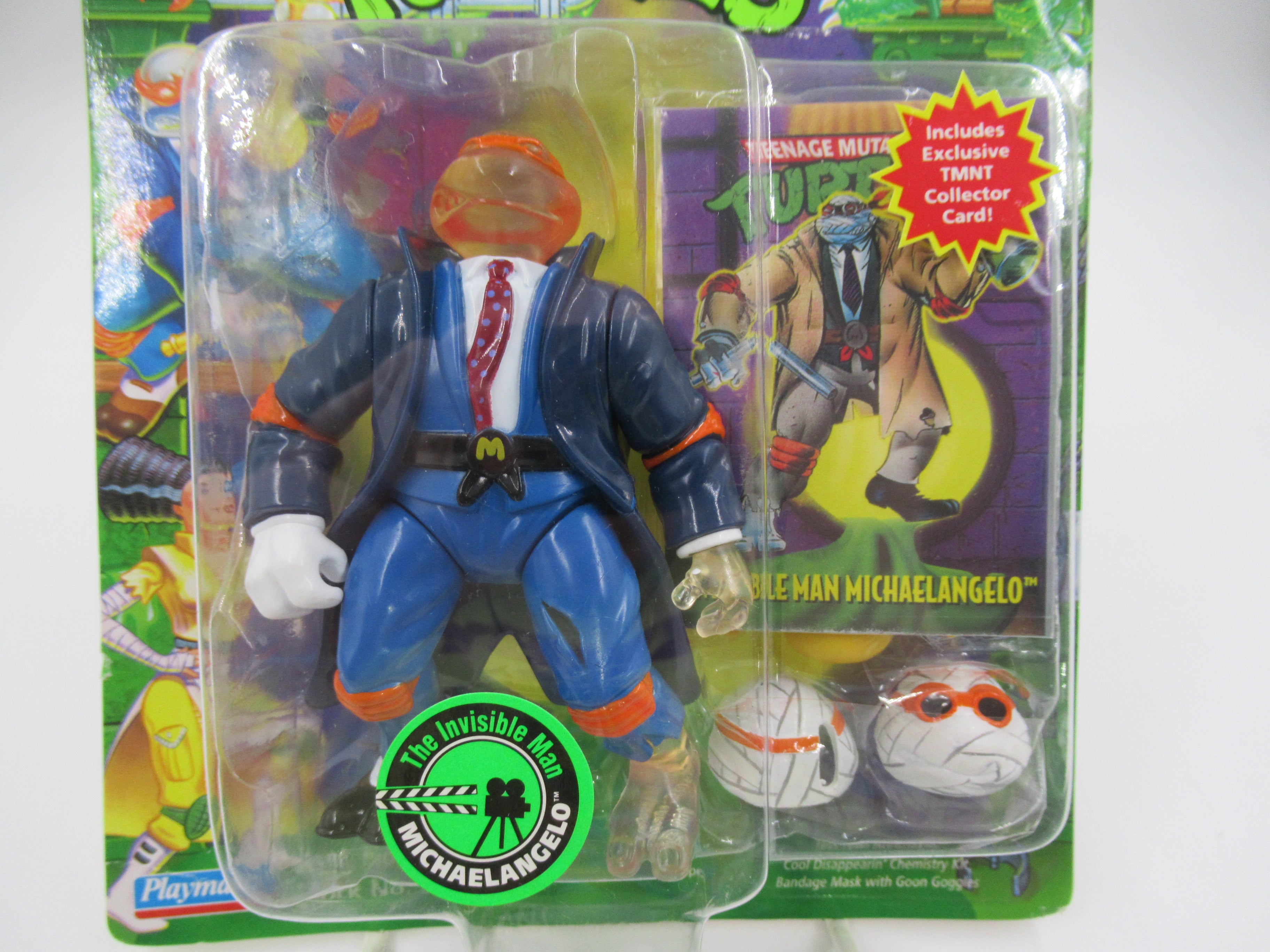 Teenage Mutant Ninja Turtles Invisible Man Michealangelo Universal Monsters Series II 4.5