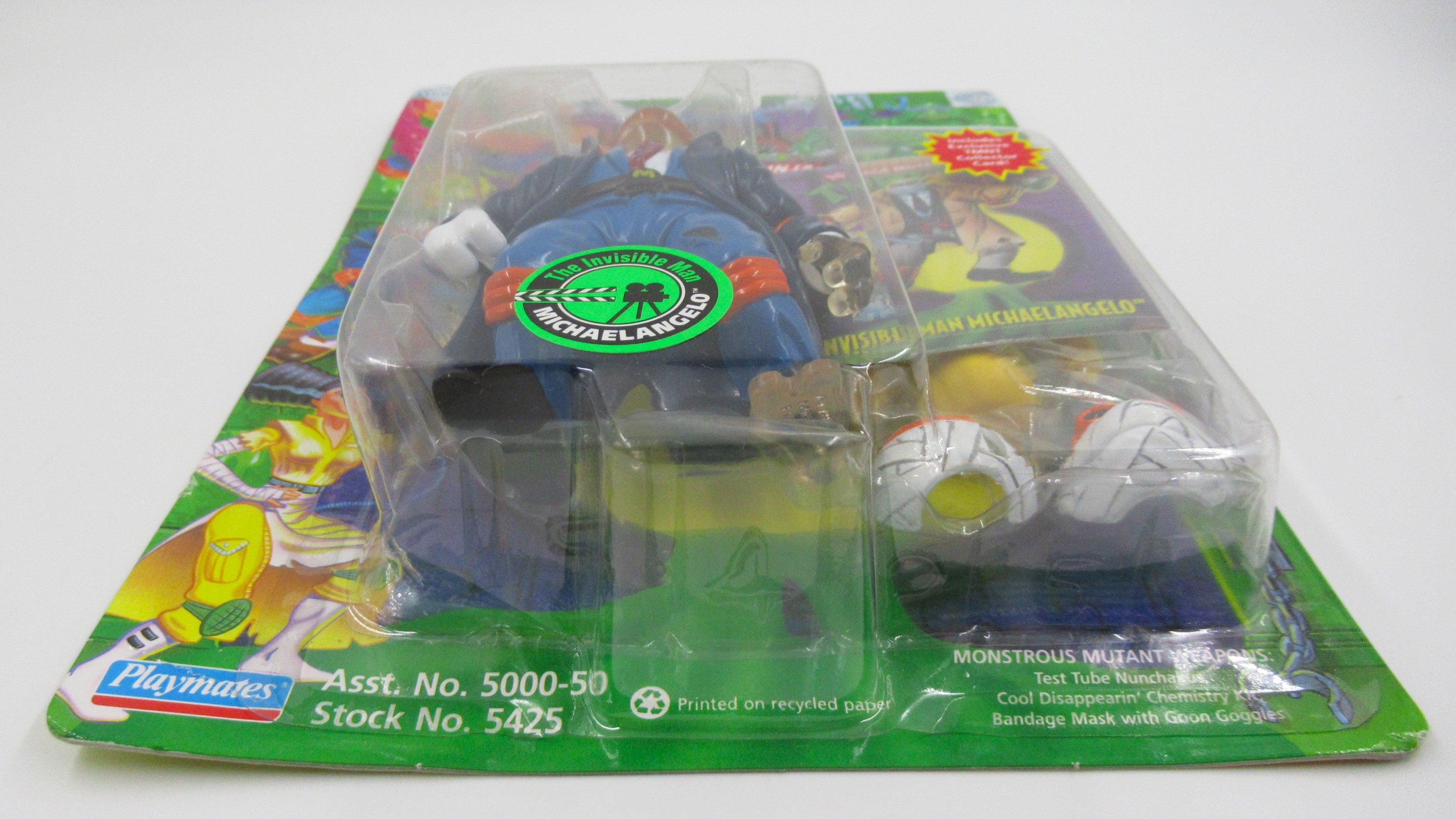 Teenage Mutant Ninja Turtles Invisible Man Michealangelo Universal Monsters Series II 4.5" Figure TMNTs - Playmates (1994)