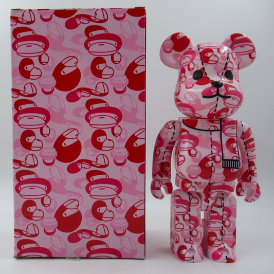 BEARBRICK Pink Milo Bape Play 400% Figure Medicom Toy (2007) Bathing Ape Art Toy