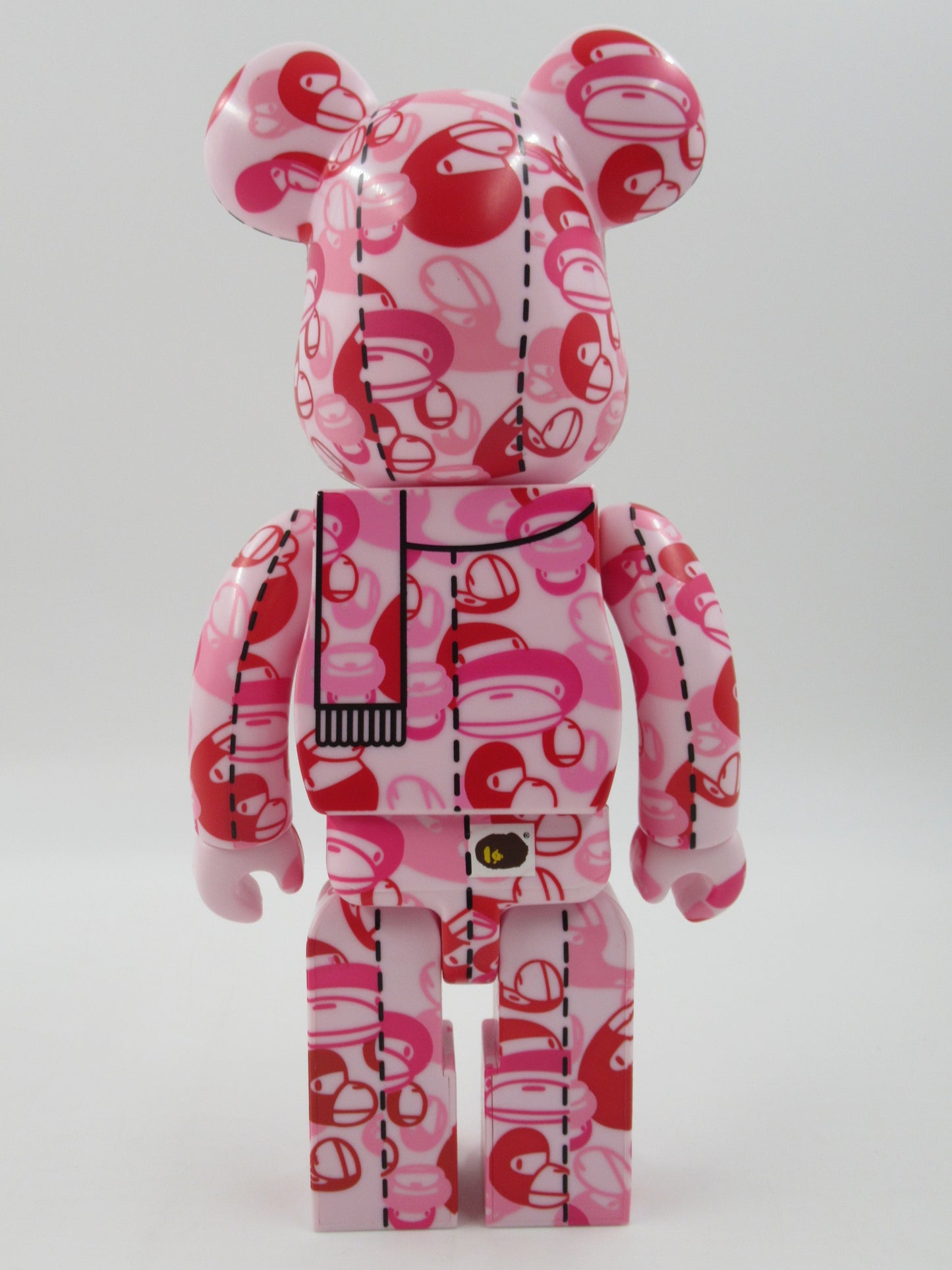 BEARBRICK Pink Milo Bape Play 400% Figure Medicom Toy (2007) Bathing Ape Art Toy