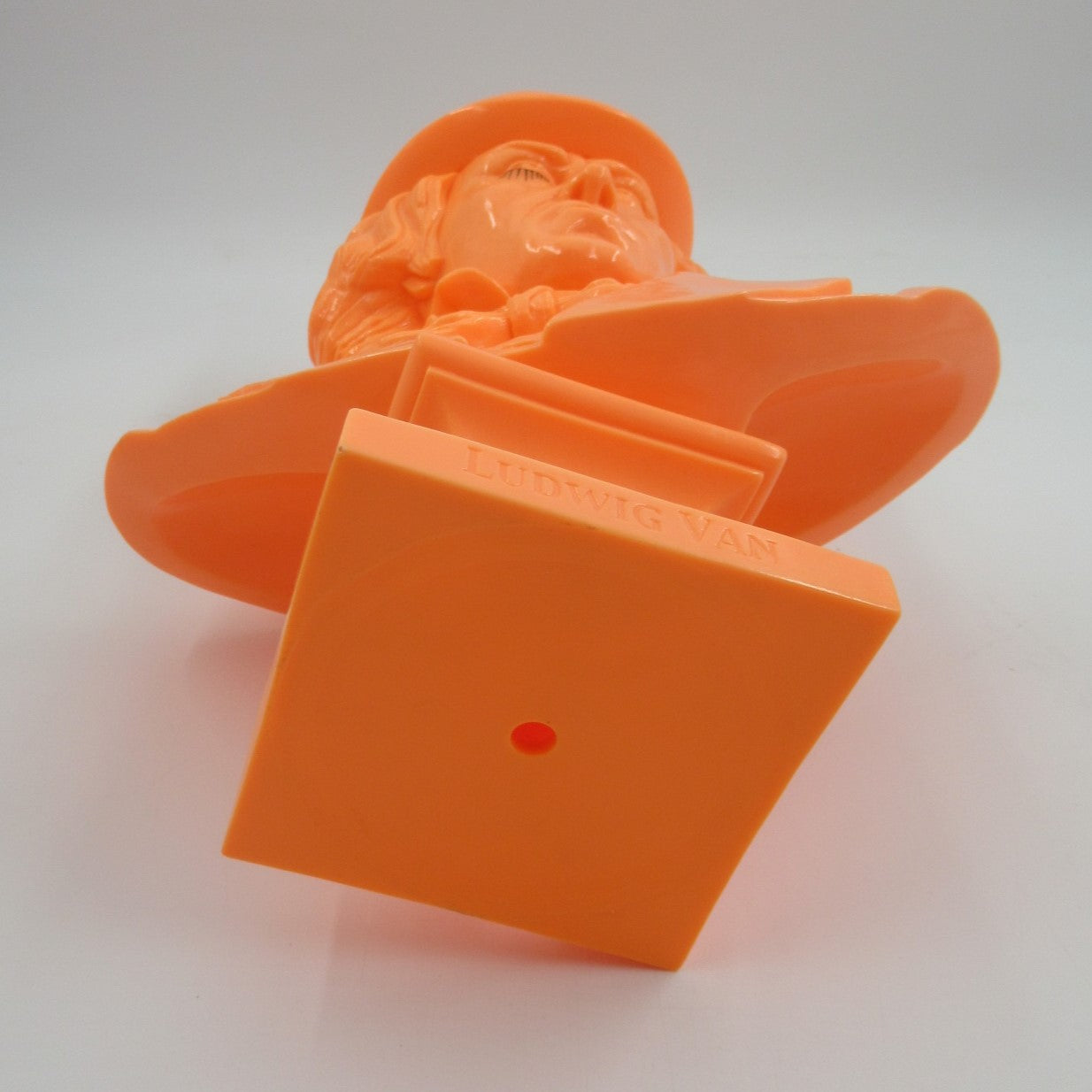 LUDWIG VAN Neon Orange Bust - Kozik x Ultraviolence (2008) Limited Edition Vinyl Art Toy