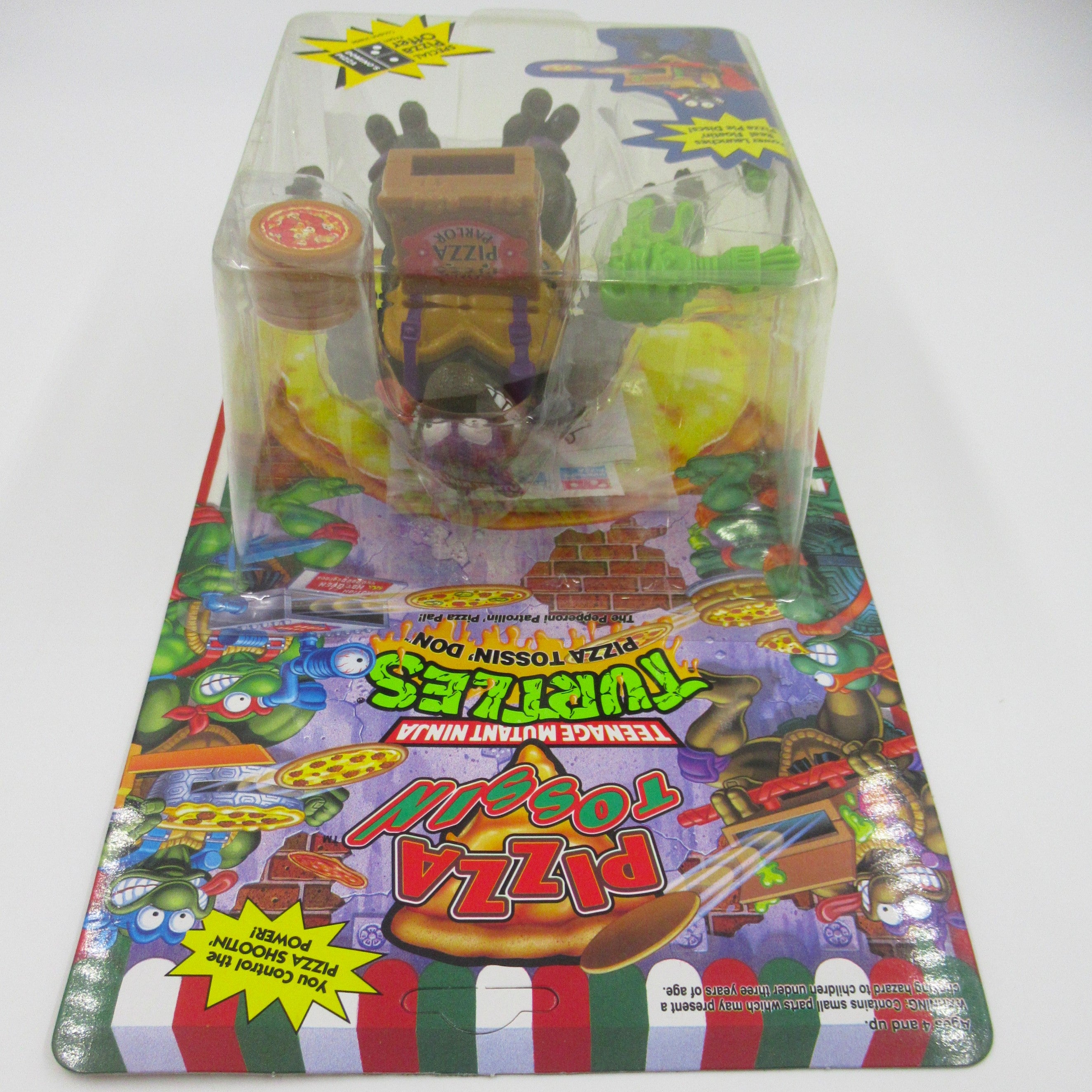 Teenage Mutant Ninja Turtle Pizza Tossin' Donatello (Green Weapons) 5" Figure TMNTs - Playmates (1994)