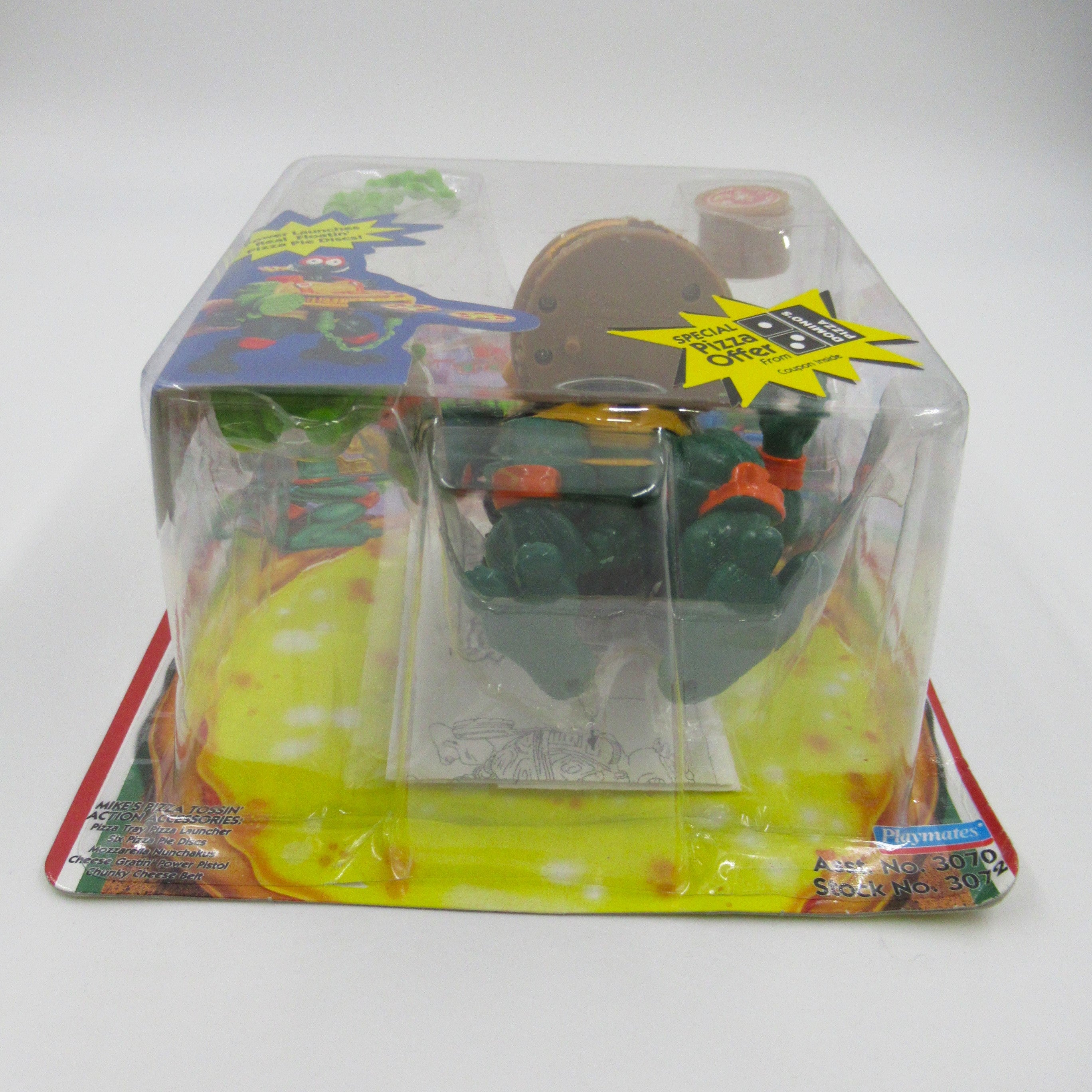 Teenage Mutant Ninja Turtles Pizza Tossin' Michaelangelo (Green Weapons) 5" Figure TMNTs - Playmates (1994)