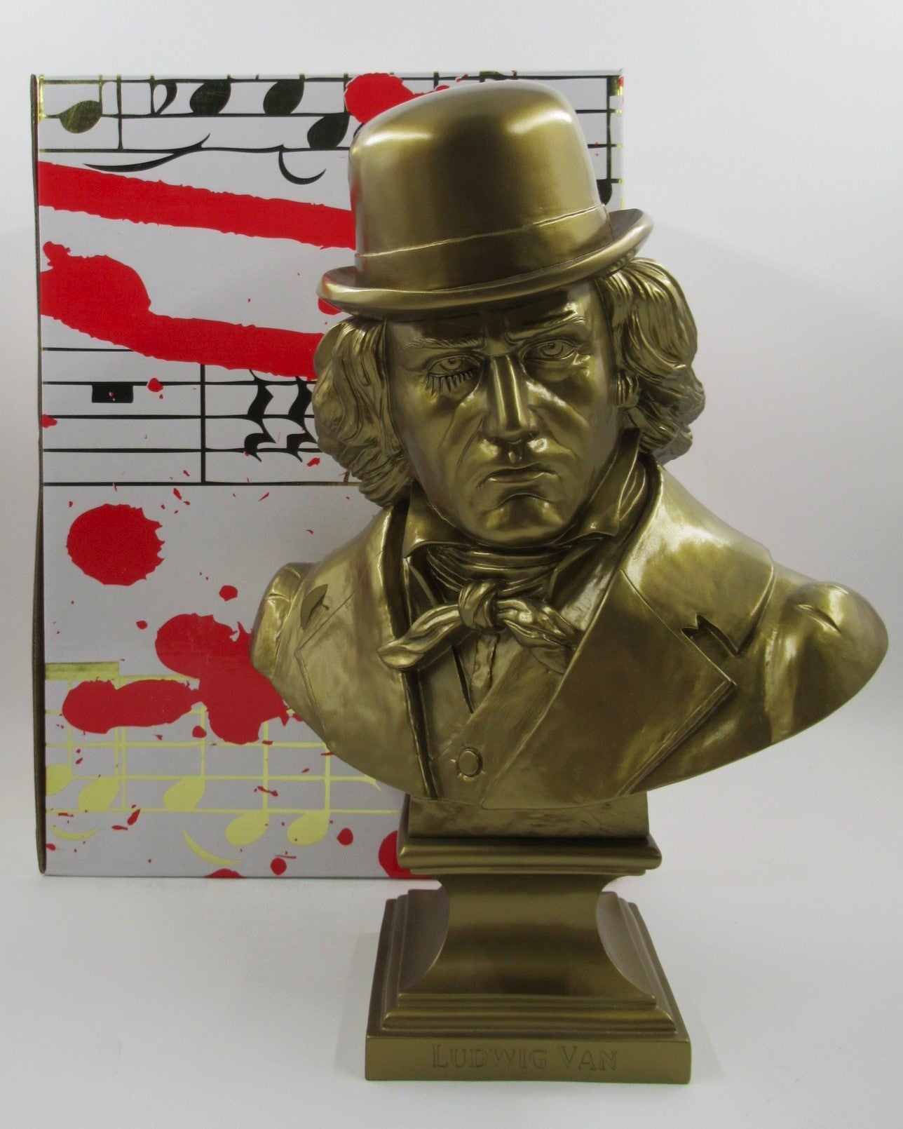 LUDWIG VAN Gold Bust - Kozik x Ultraviolence (2008) Limited Edition Vinyl Art Toy