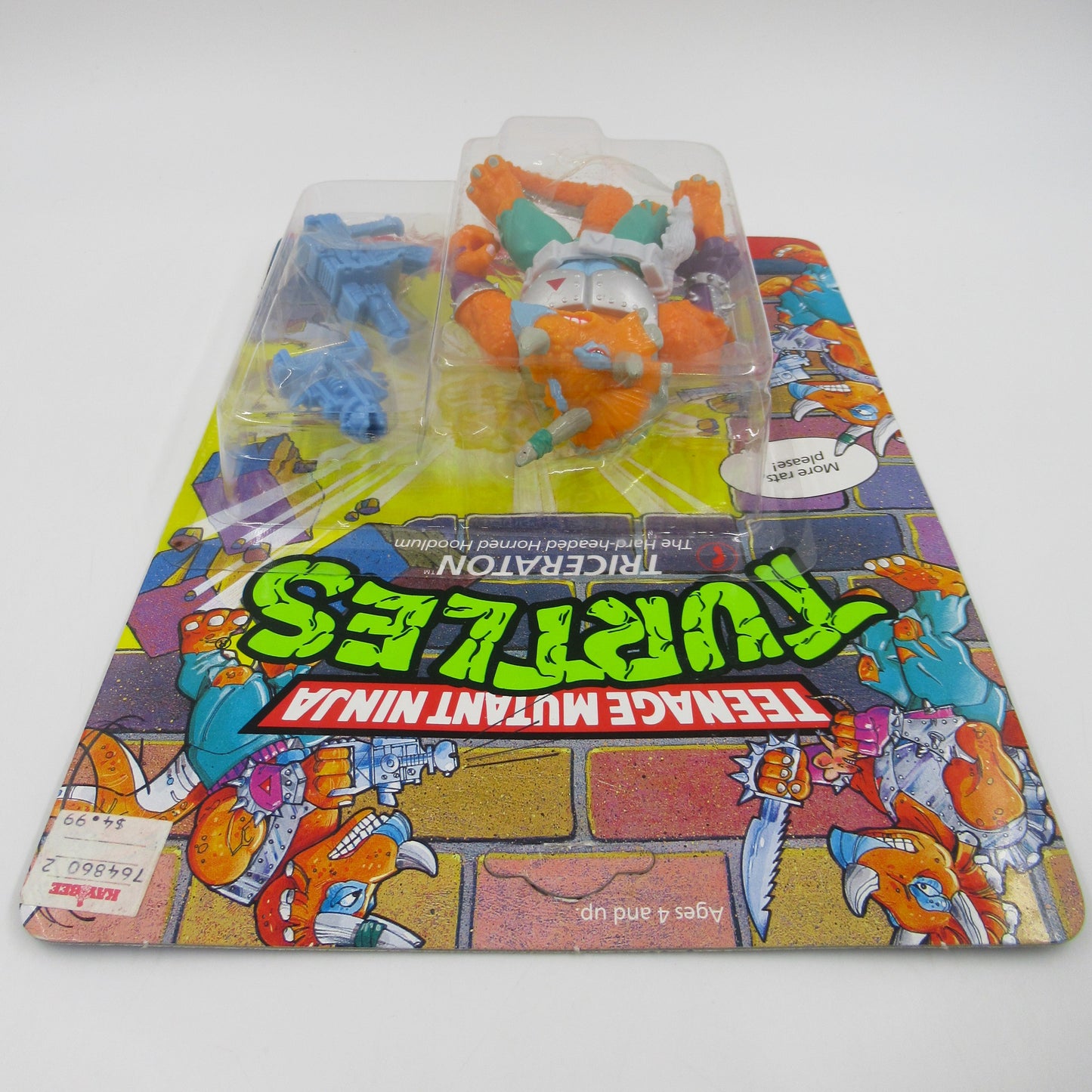 TMNT Triceraton 4.5" Figure Teenage Mutant Ninja Turtles - Playmates (1990)