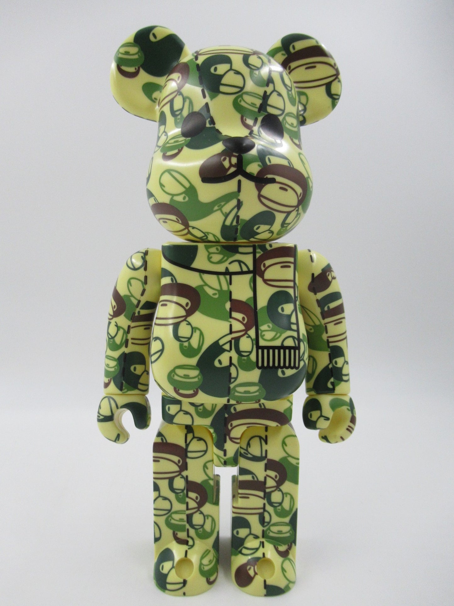 BEARBRICK Green Milo Bape Play 400% Figure - Medicom Toy (2007) Bathing Ape Art Toy