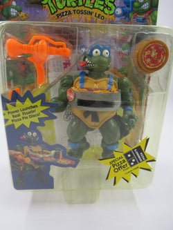 Teenage Mutant Ninja Turtles Pizza Tossin' Leonardo (Orange Weapons) 5" Figure TMNTs - Playmates (1994)