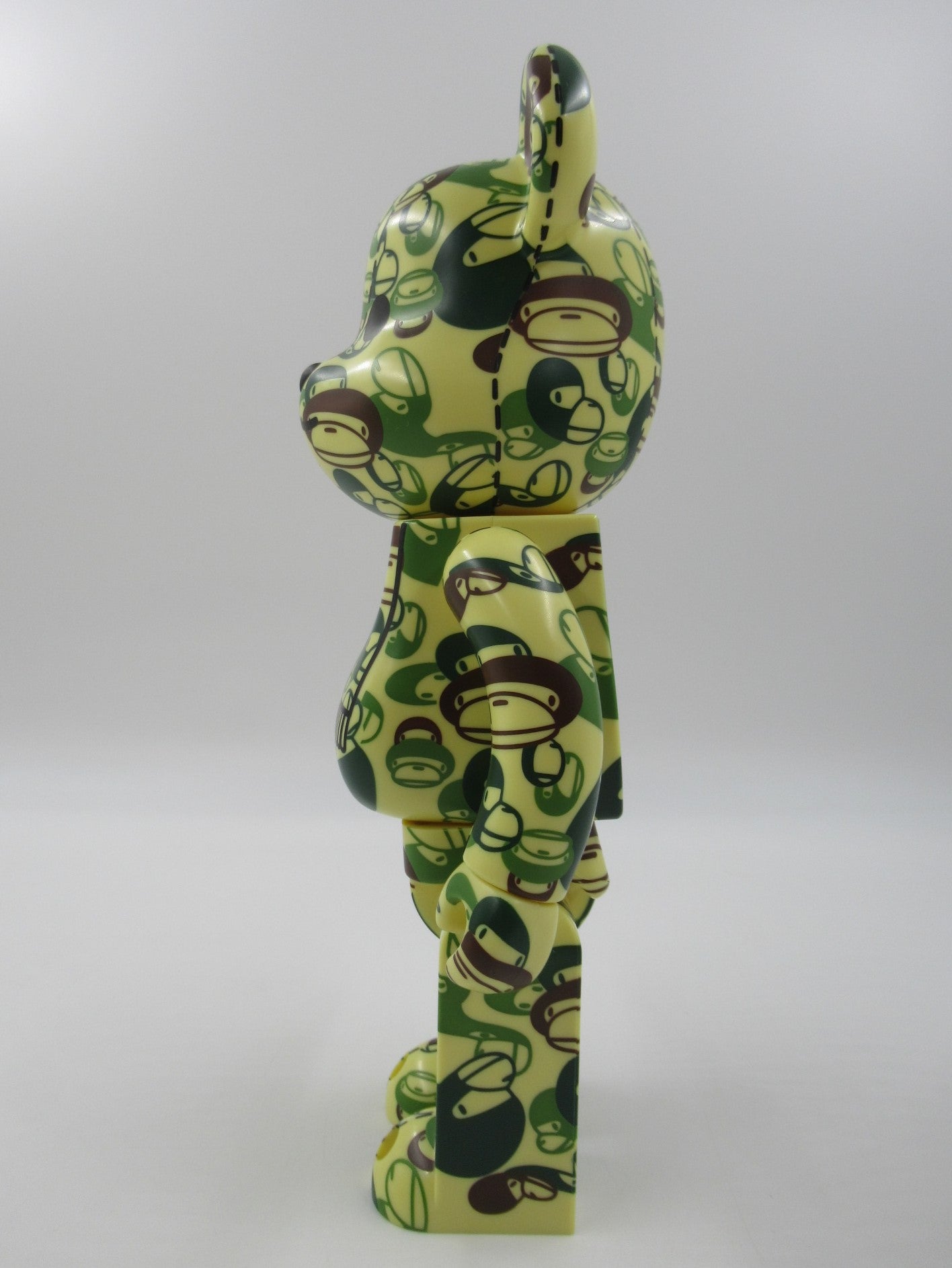 BEARBRICK Green Milo Bape Play 400% Figure - Medicom Toy (2007) Bathing Ape Art Toy