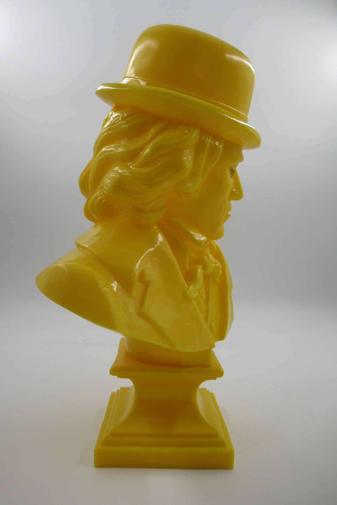 LUDWIG VAN Neon Yellow Bust - Kozik x Ultraviolence (2008) Limited Edition Vinyl Art Toy