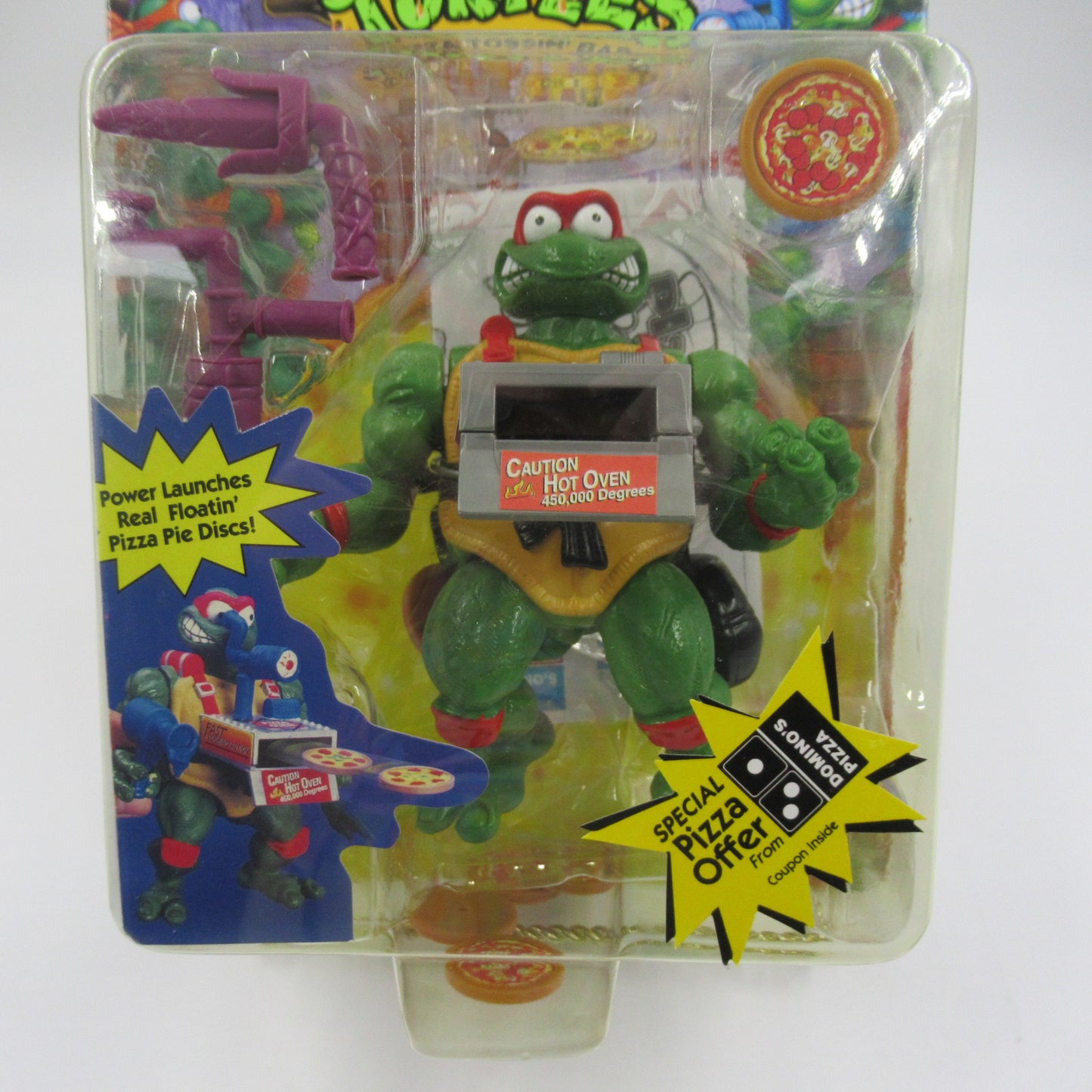 TMNT Pizza Tossin' Raphael (Purple Weapons) 5" Figure Teenage Mutant Ninja Turtles - Playmates (1994)