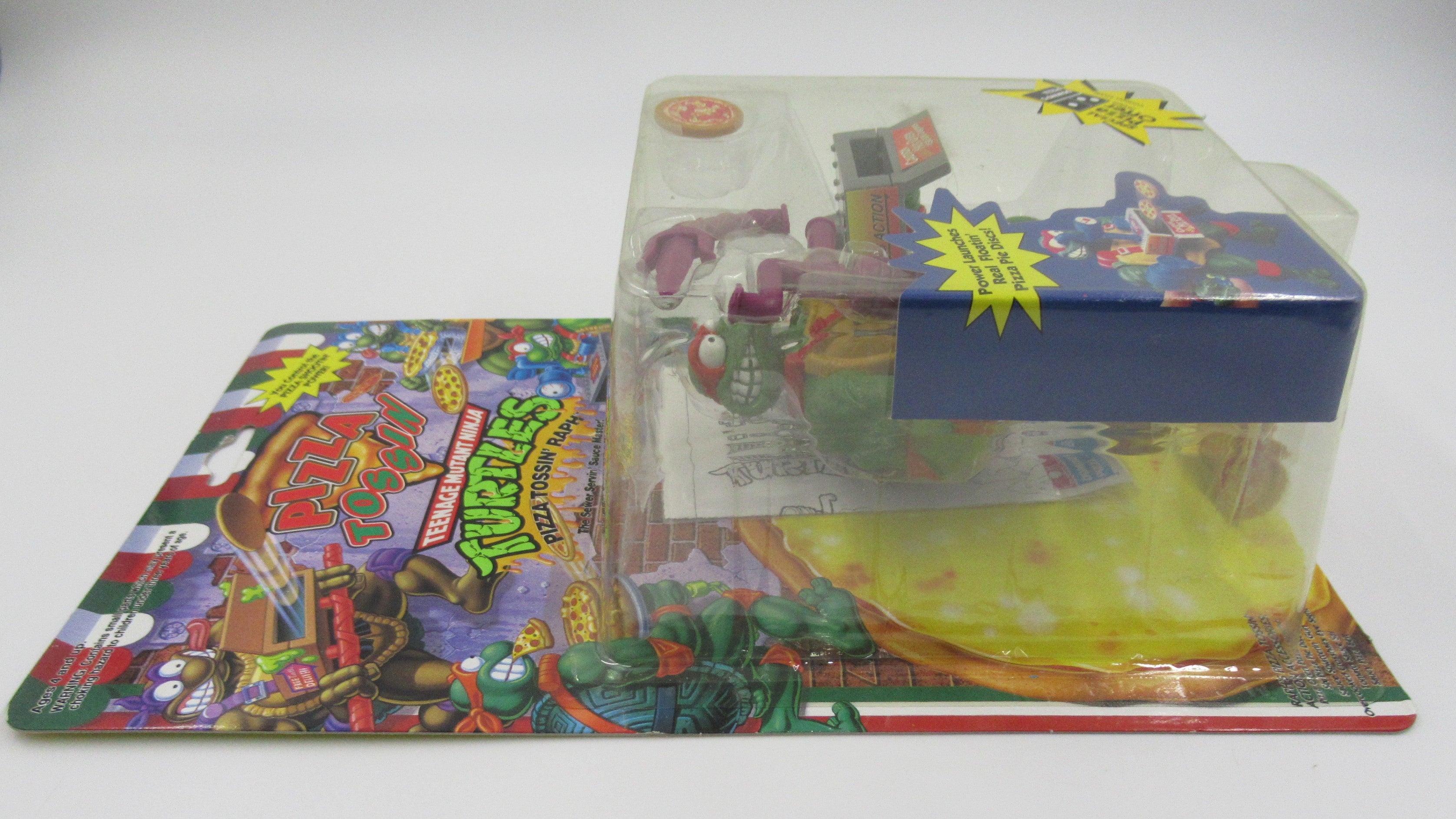 Teenage Mutant Ninja Turtles Pizza Tossin' Raphael (Purple Weapons) 5" Figure TMNTs - Playmates (1994)