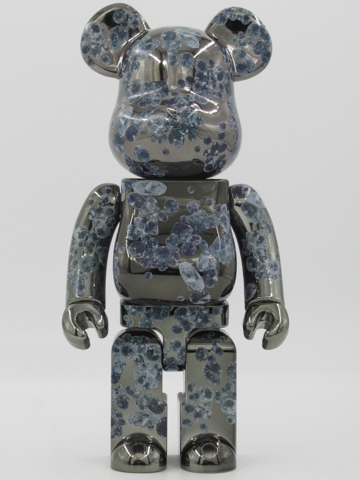 BEARBRICK Matt Black "Diamonds" 400% - Medicom Toy (2009) Be@rbrick Art Toy