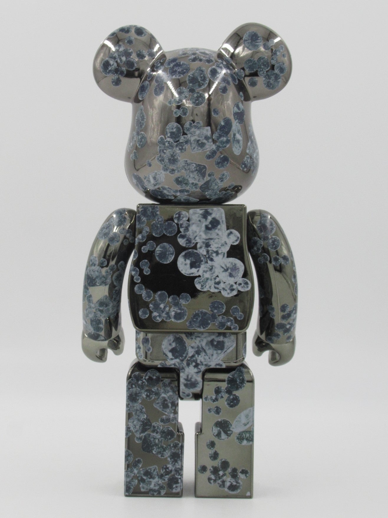 BEARBRICK Matt Black "Diamonds" 400% - Medicom Toy (2009) Be@rbrick Art Toy