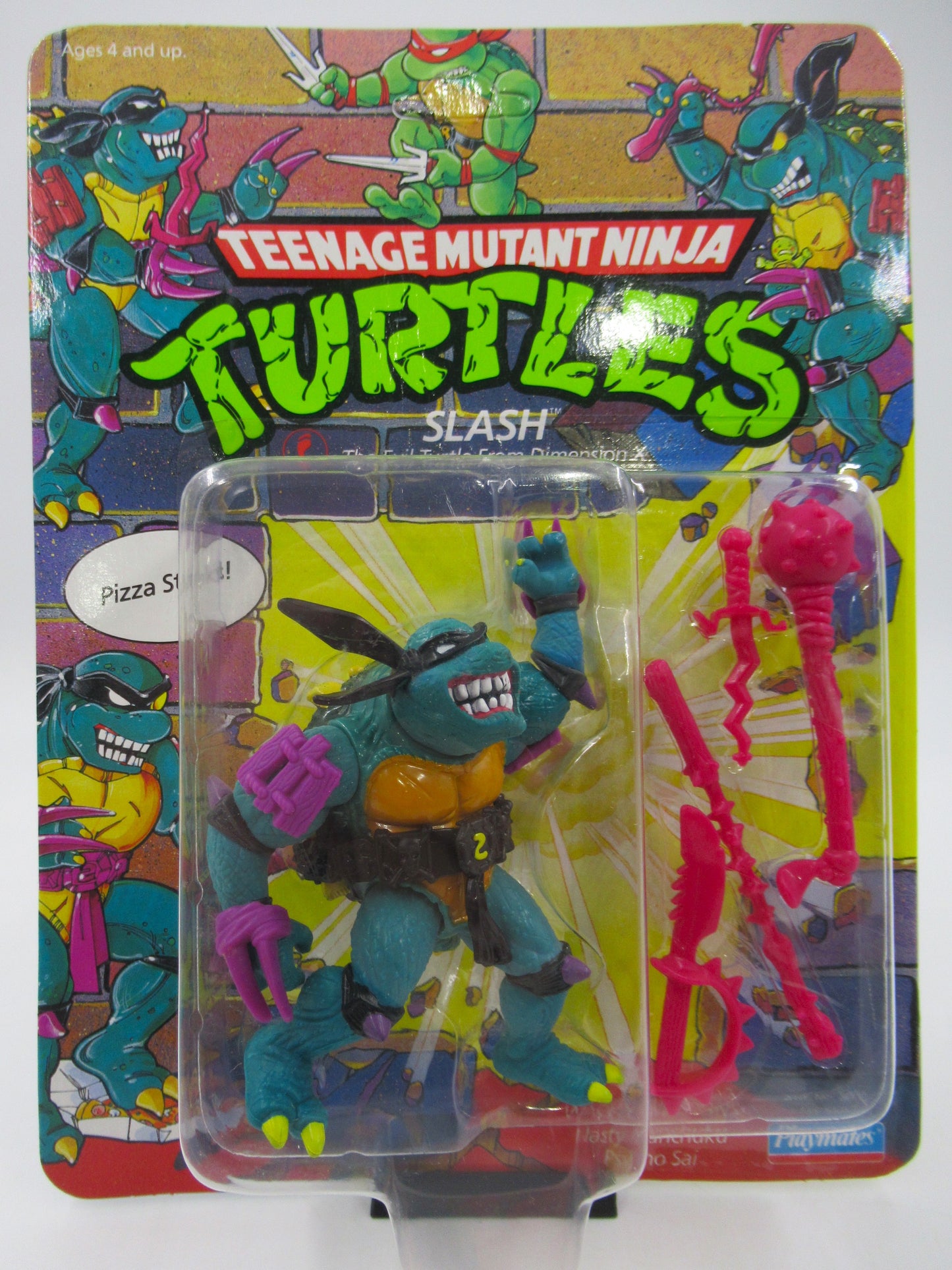 TMNT Slash 4.5" Figure Teenage Mutant Ninja Turtles - Playmates (1990)