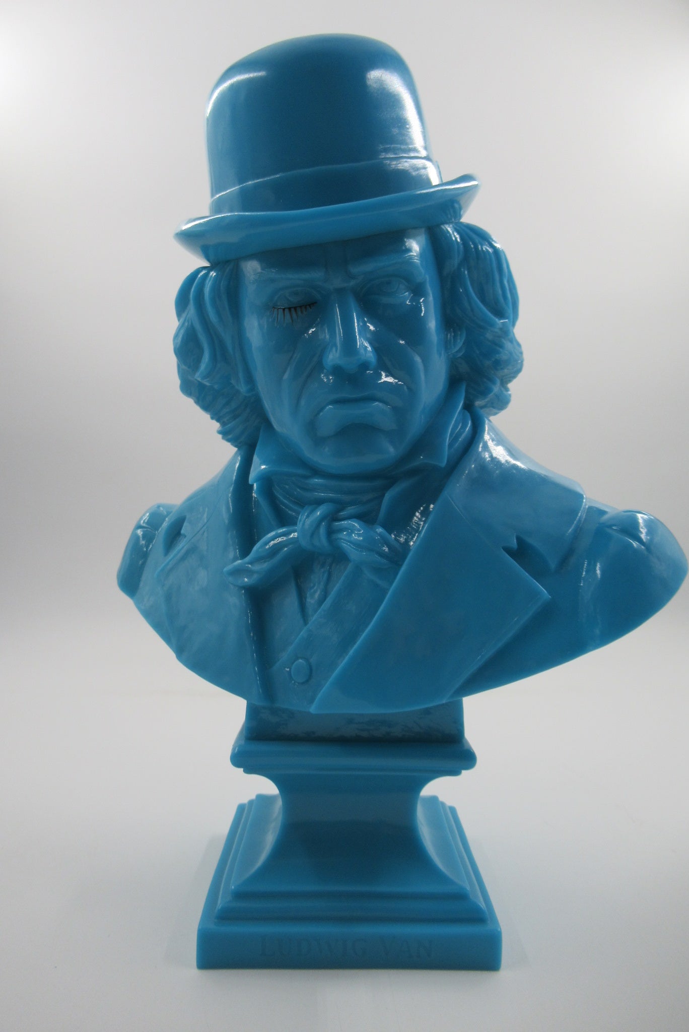 LUDWIG VAN Neon Blue Bust - Kozik x Ultraviolence (2008) Limited Edition Vinyl Art Toy