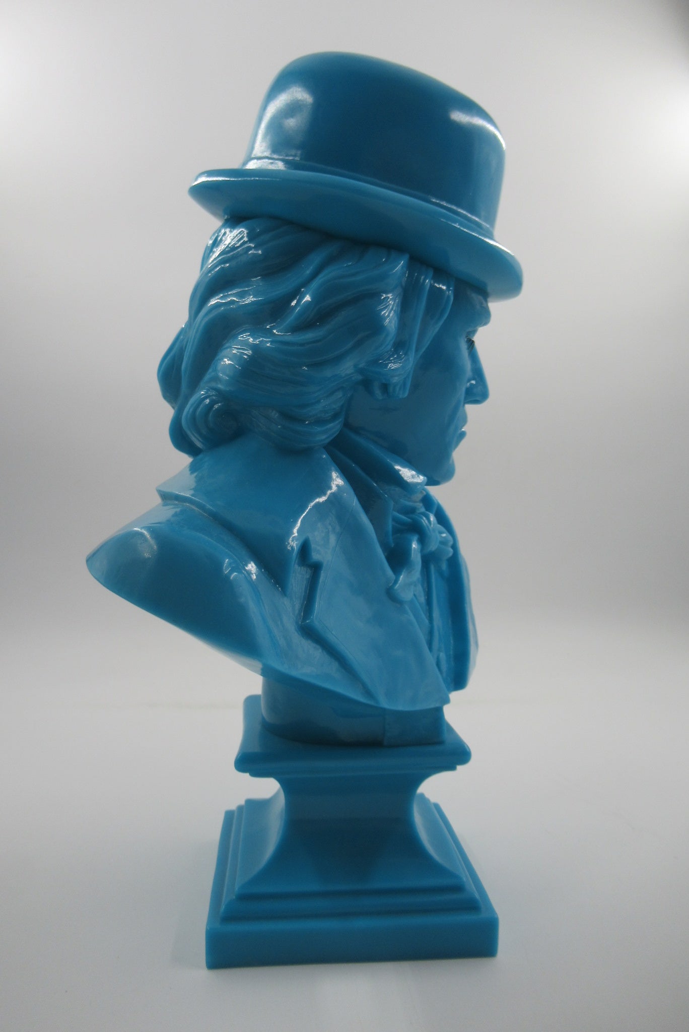 LUDWIG VAN Neon Blue Bust - Kozik x Ultraviolence (2008) Limited Edition Vinyl Art Toy