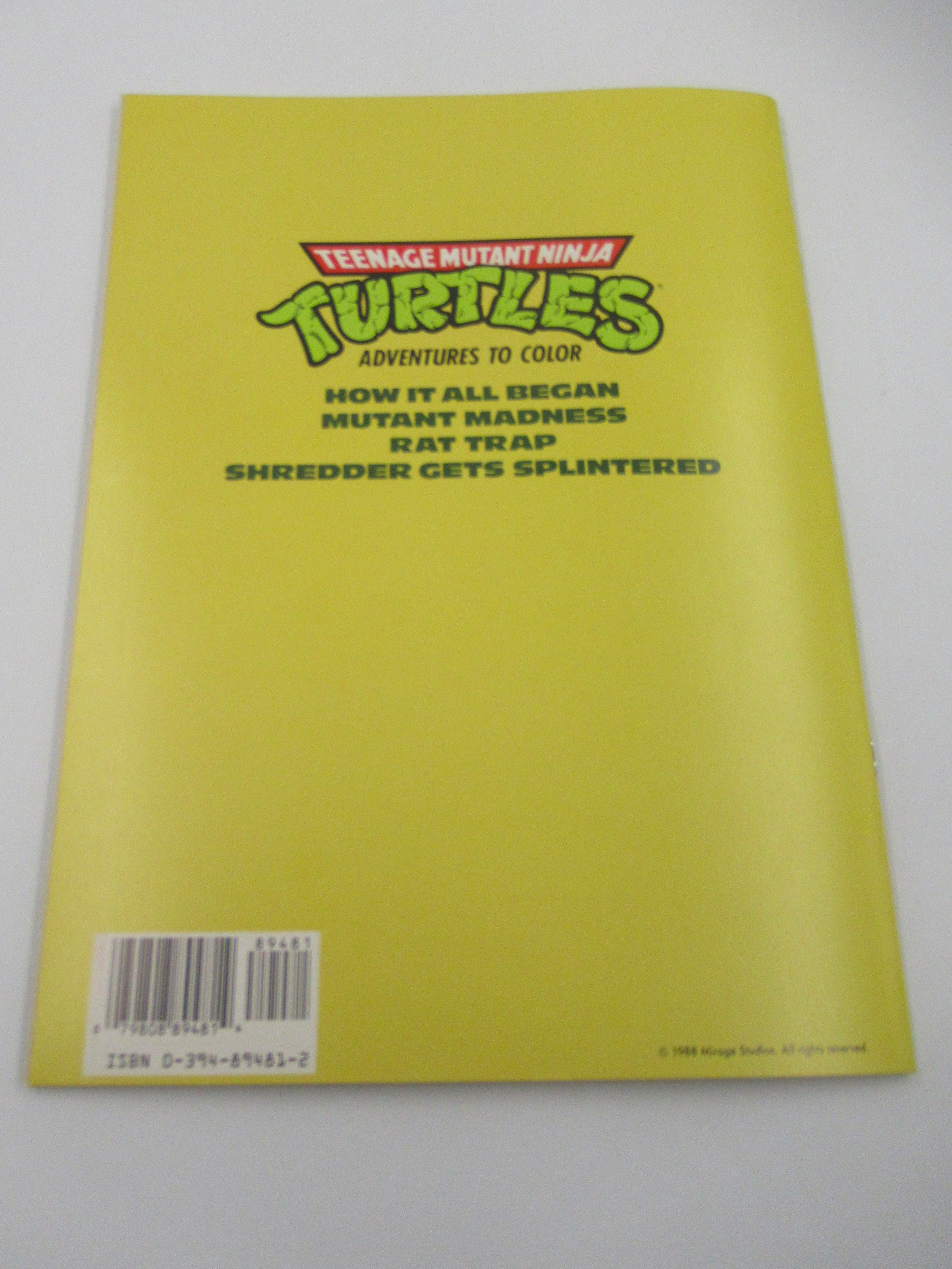 Teenage Mutant Ninja Turtles Original TMNTs Collector's Special 4-Pack & Coloring Book - Playmates (1992)