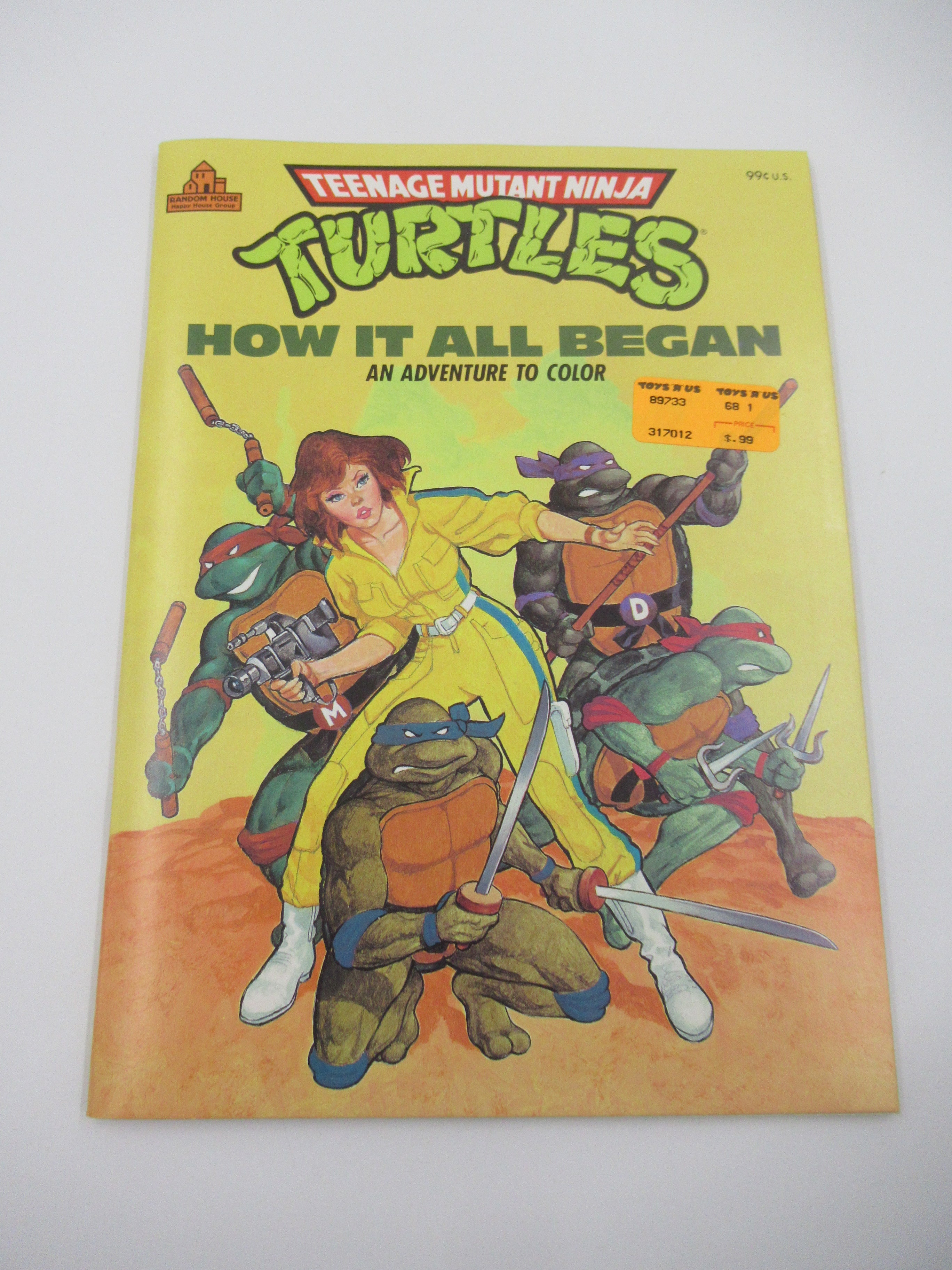 TMNT Original Teenage Mutant Ninja Turtles Collector's Special 4-Pack & Coloring Book - Playmates (1992)