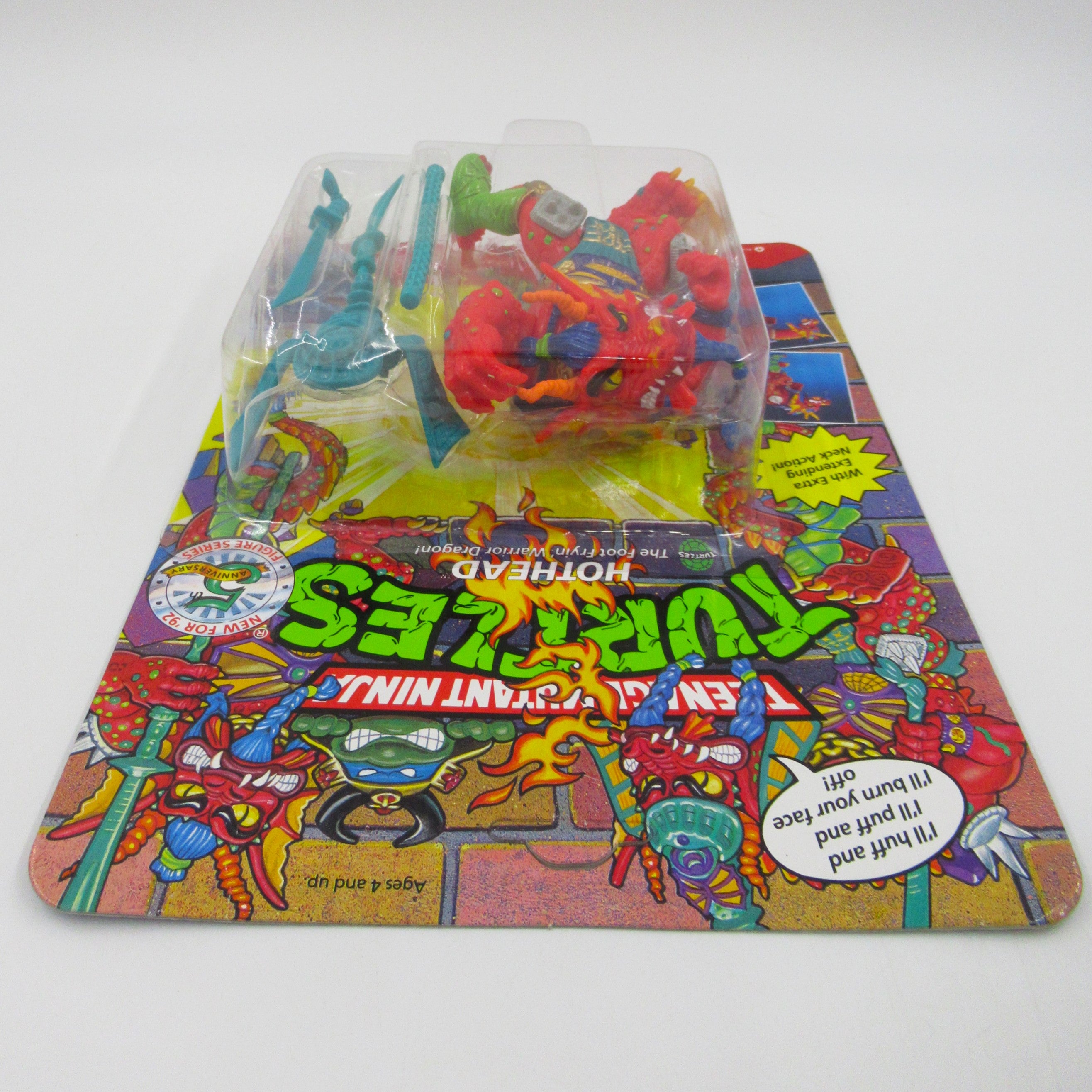 Teenage Mutant Ninja Turtles Hothead 4.5" Figure TMNTs - Playmates (1992)