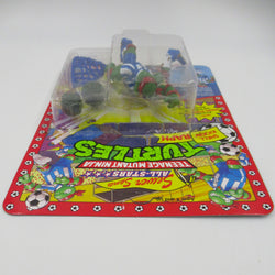 Teenage Mutant Ninja Turtles Shell Kickin’ Raph Sewer Sports All-Star 4.5" Figure TMNTs - Playmates (1991) x2