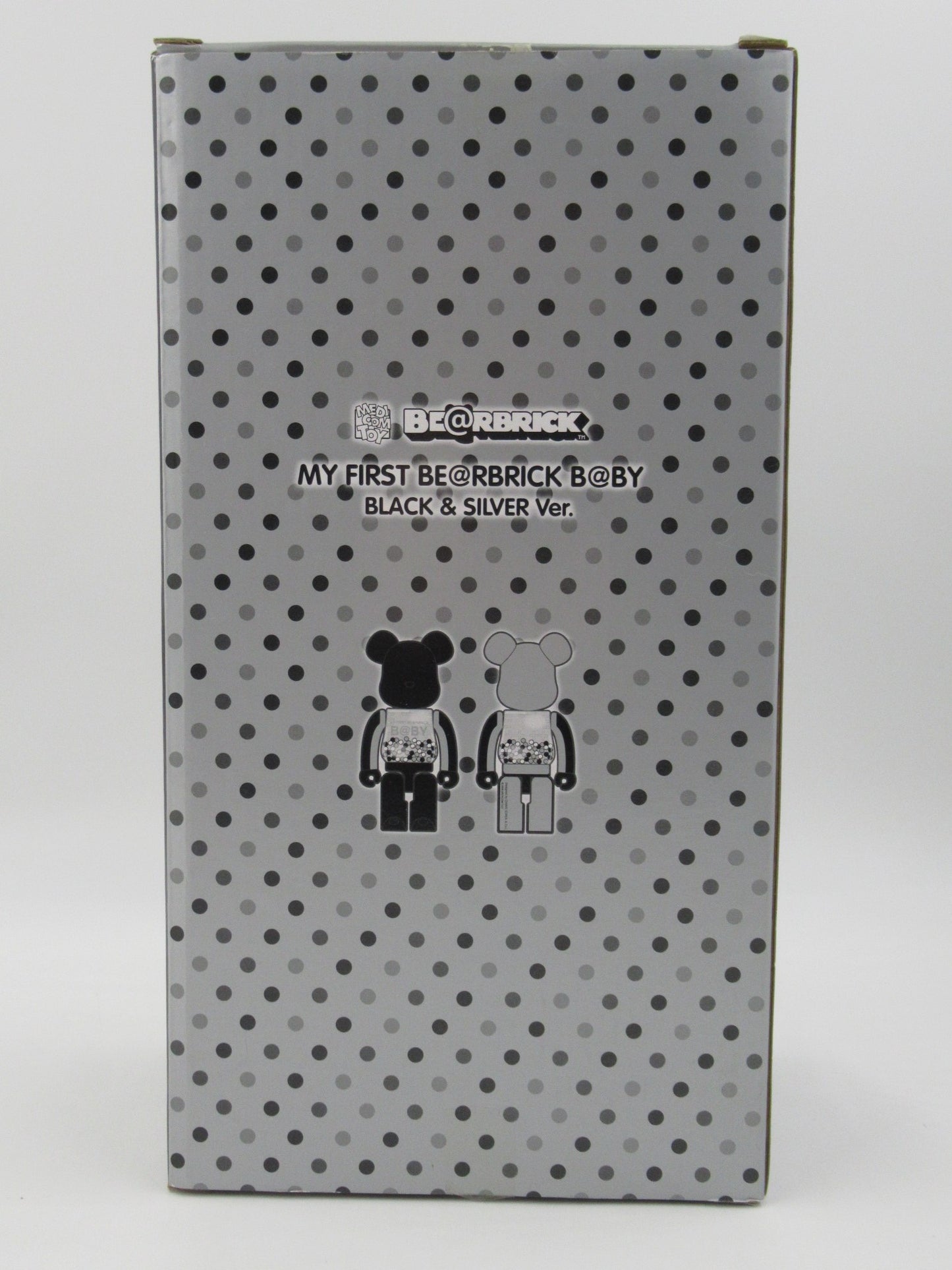 BEARBRICK My First Be@rbrick Baby Black & Silver 400% - Medicom Toy (2009) Art Toy